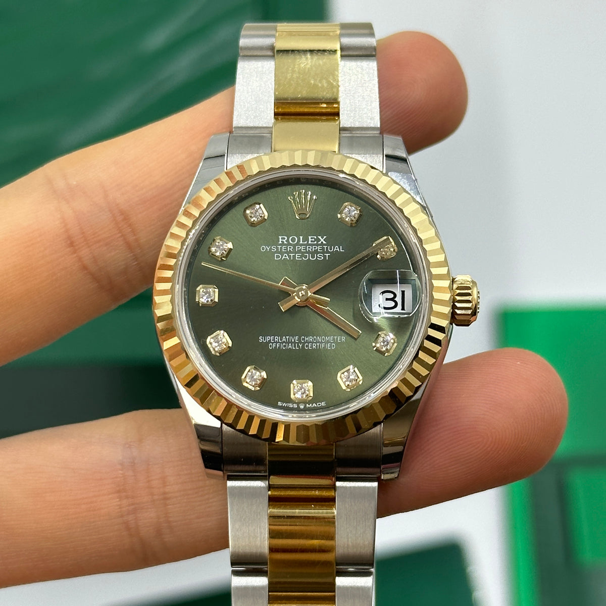 Rolex Datejust 31 278273G Green Oyster 2026