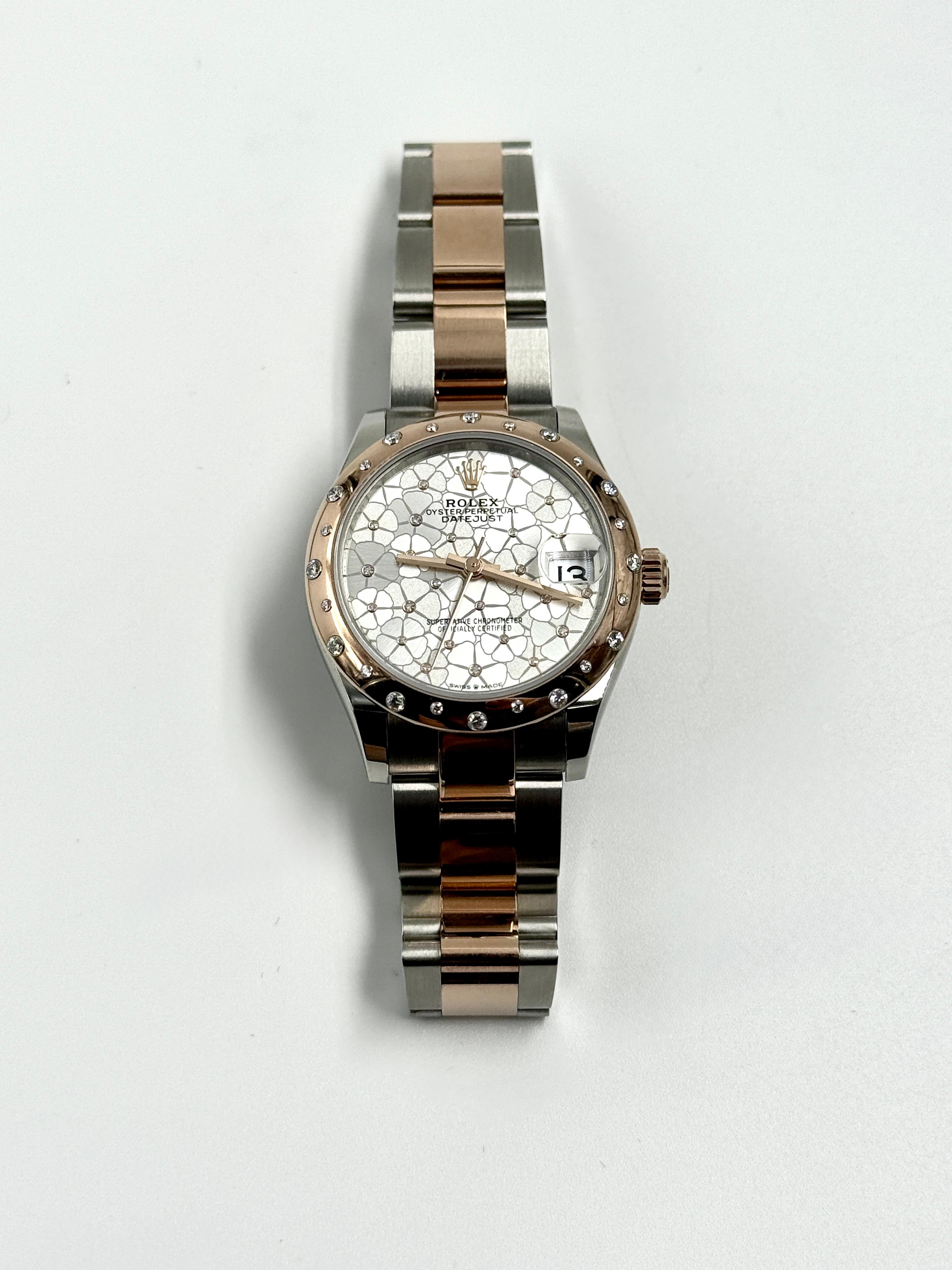 Rolex Datejust 31 278341RBR Silver Flower Oyster 2025