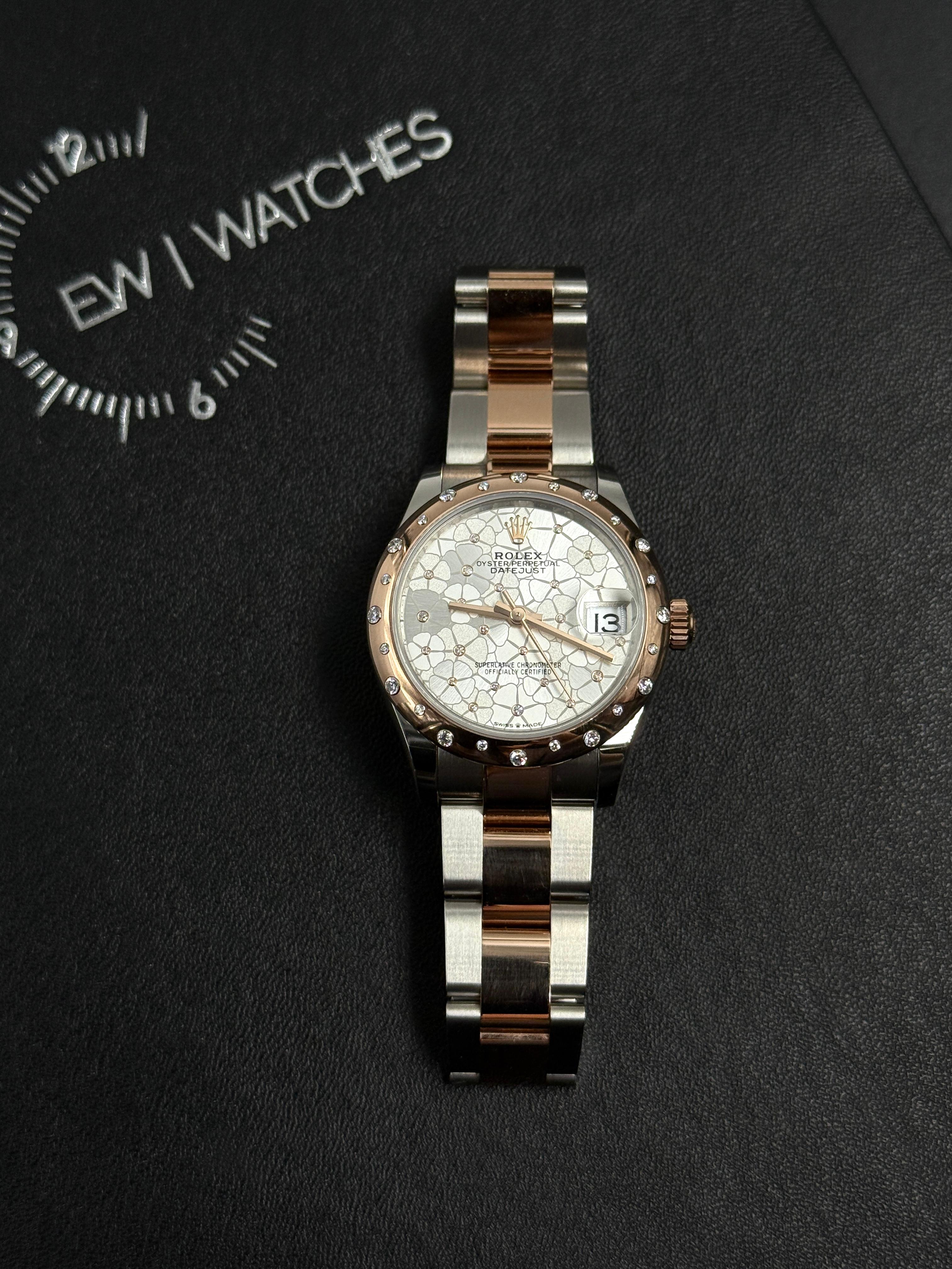 Rolex Datejust 31 278341RBR Silver Flower Oyster 2025