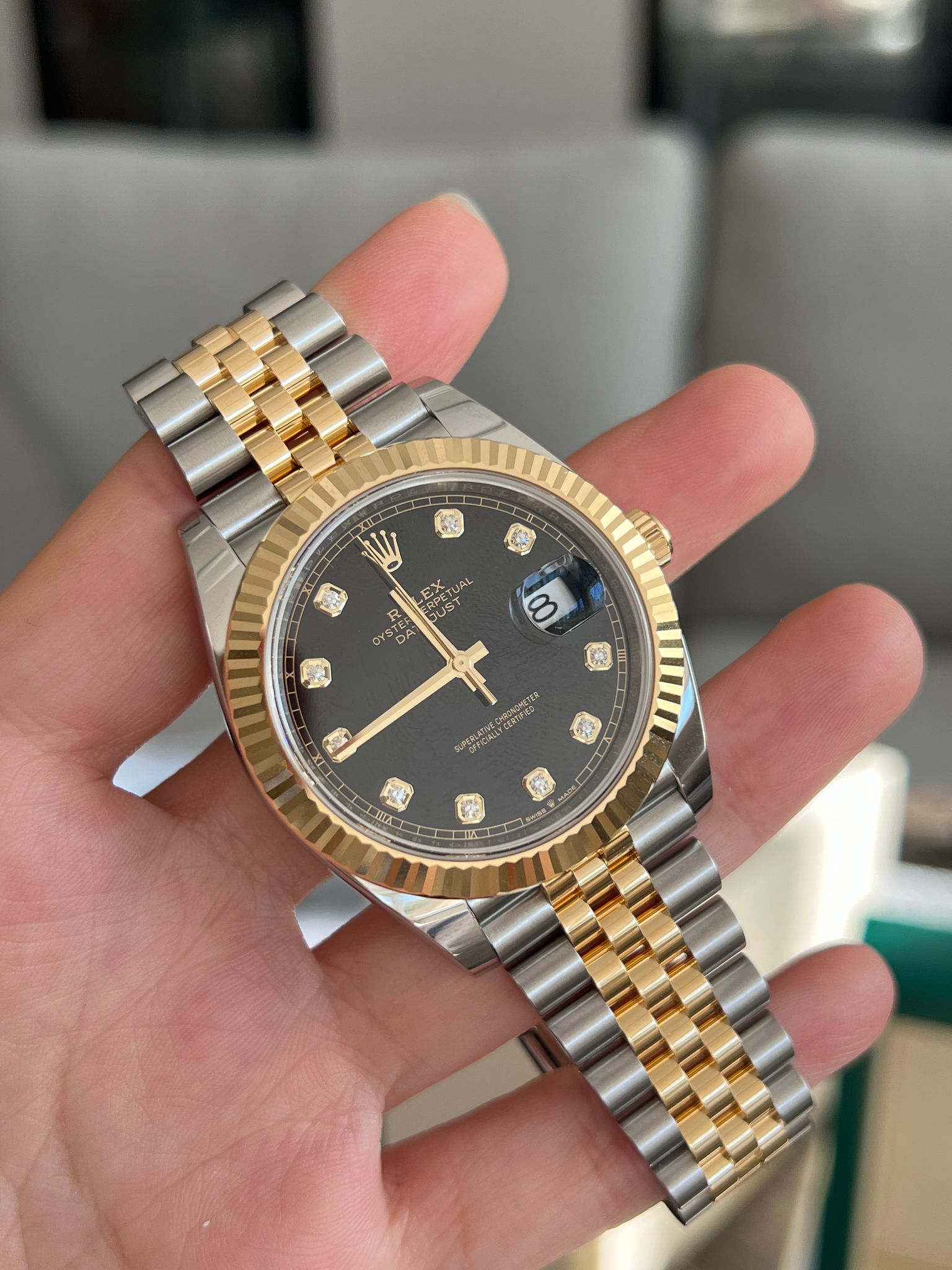 Rolex Datejust 41 126333G Schwarzes Jubiläum 2024