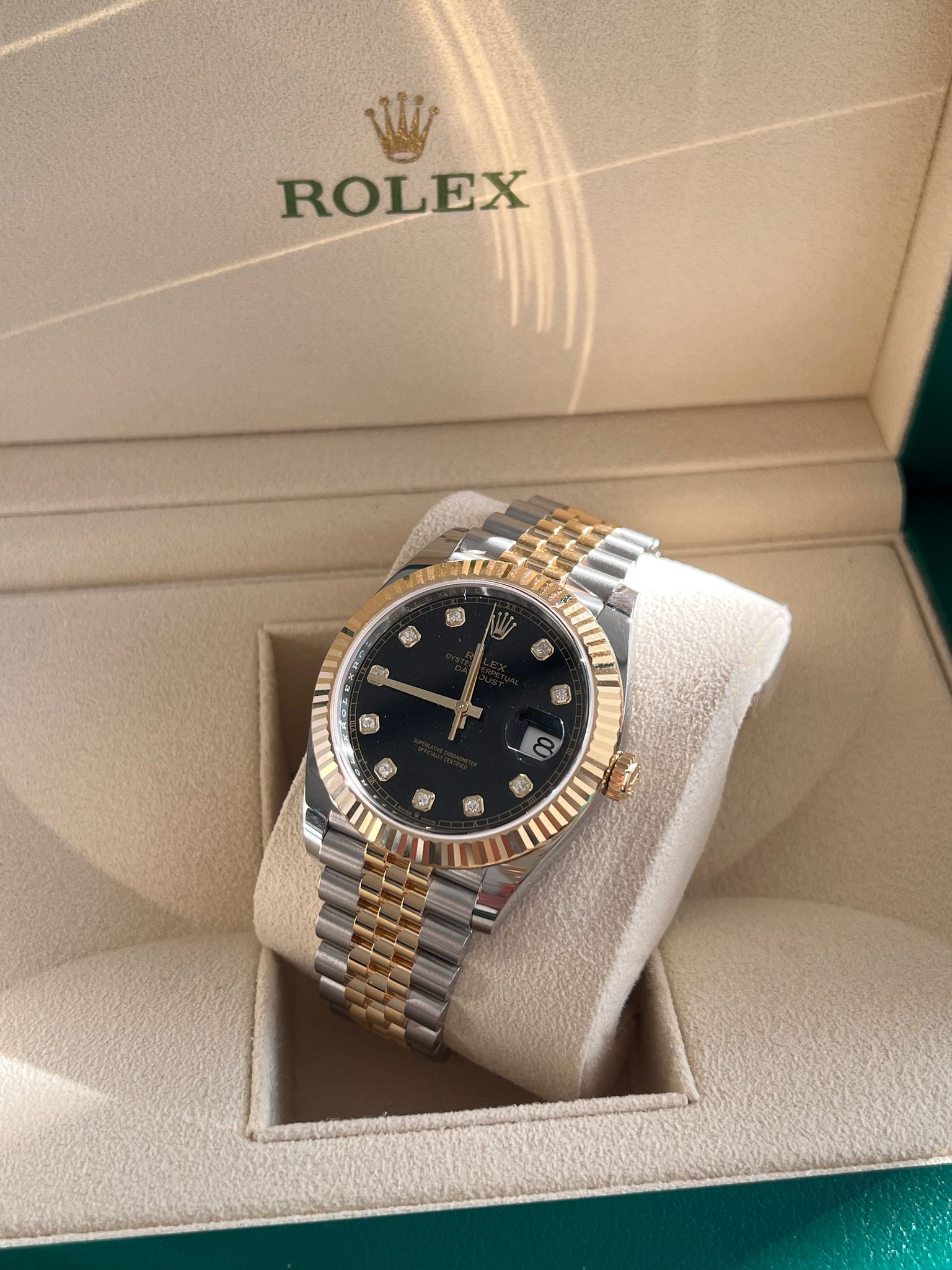 Rolex Datejust 41 126333G Schwarzes Jubiläum 2025