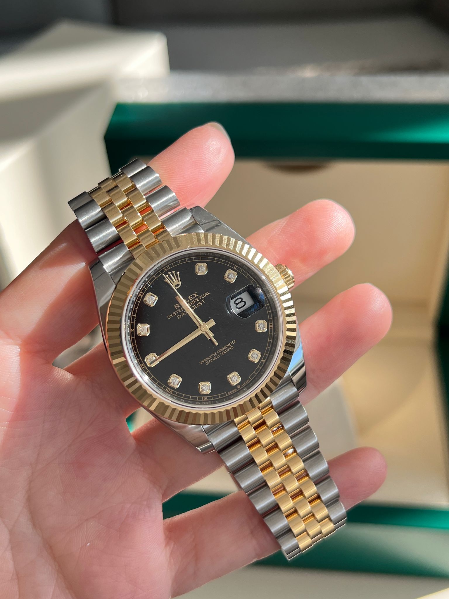 Rolex Datejust 41 126333G Schwarzes Jubiläum 2024