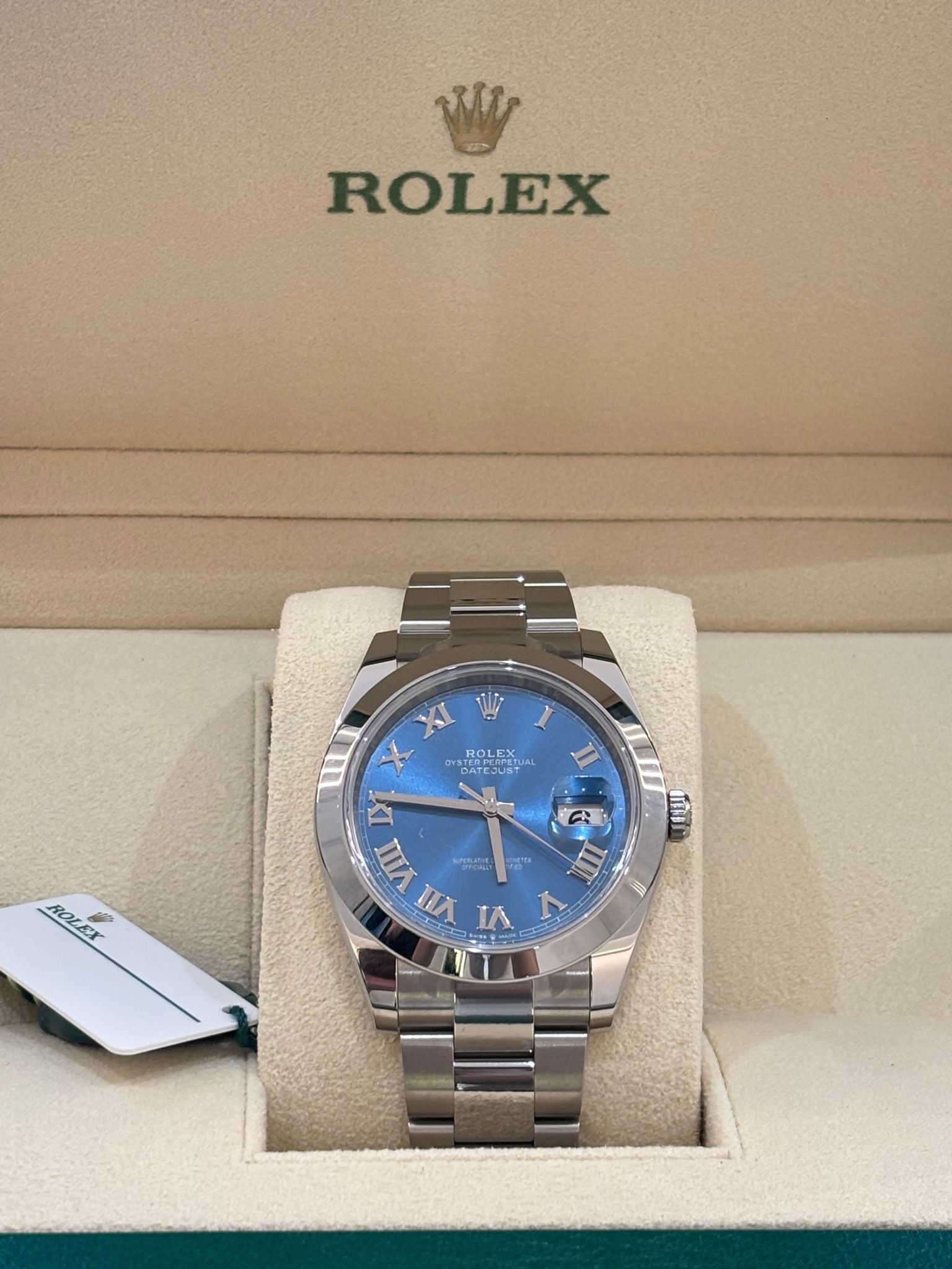 Rolex Datejust 41 126300 Blue Roman Oyster 2026