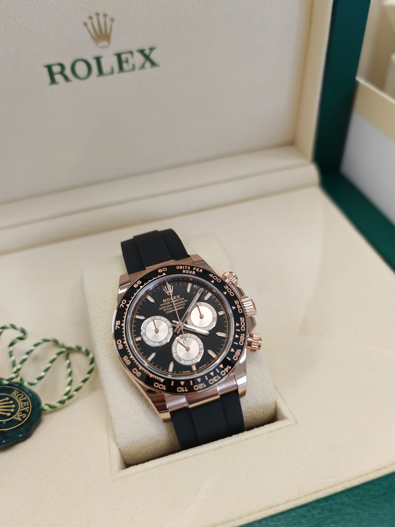 Rolex Cosmograph Daytona 126515 Hellschwarz und Sundust