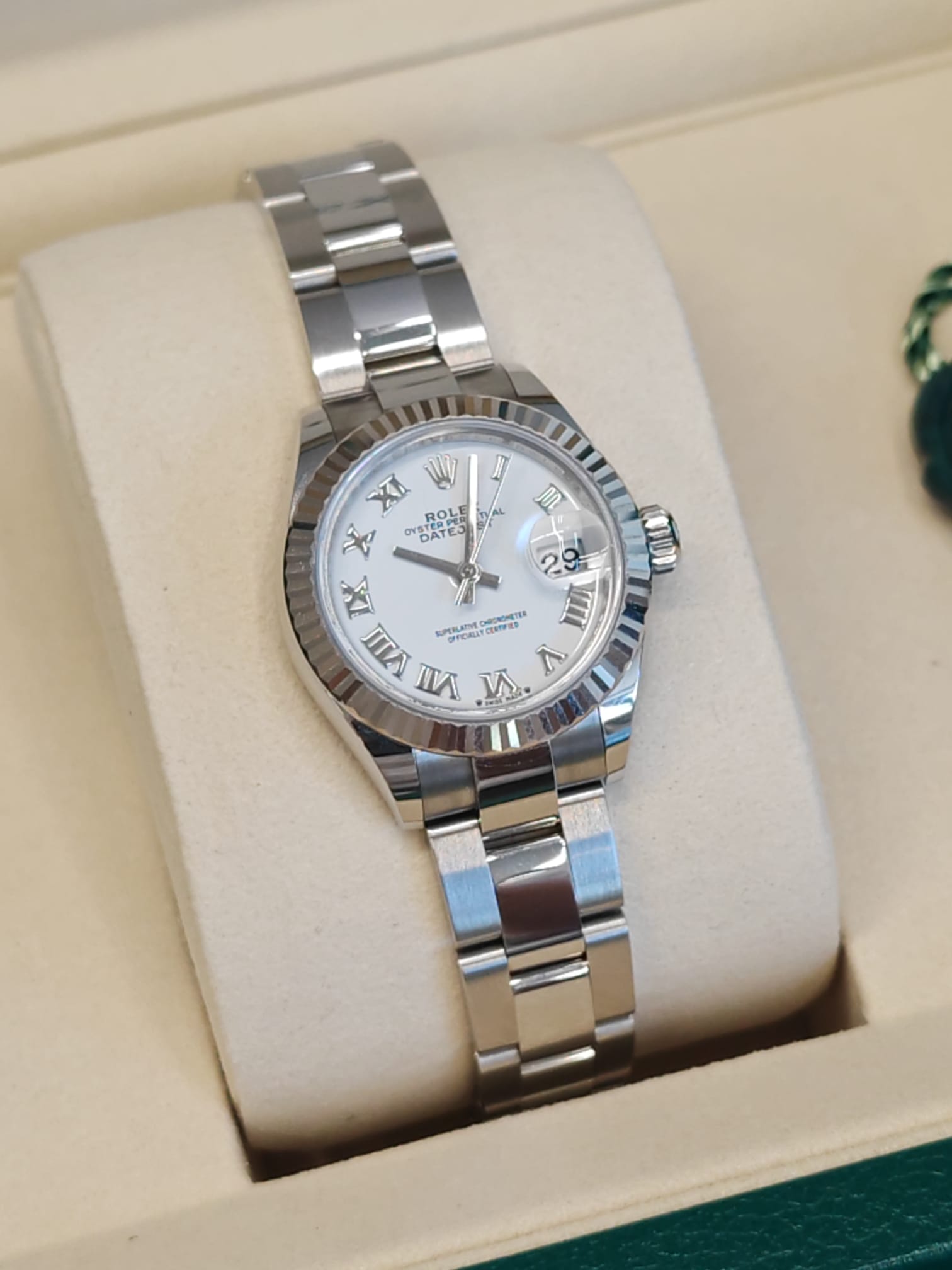 Rolex Lady-Datejust 279174 Weiße römische Auster 2025