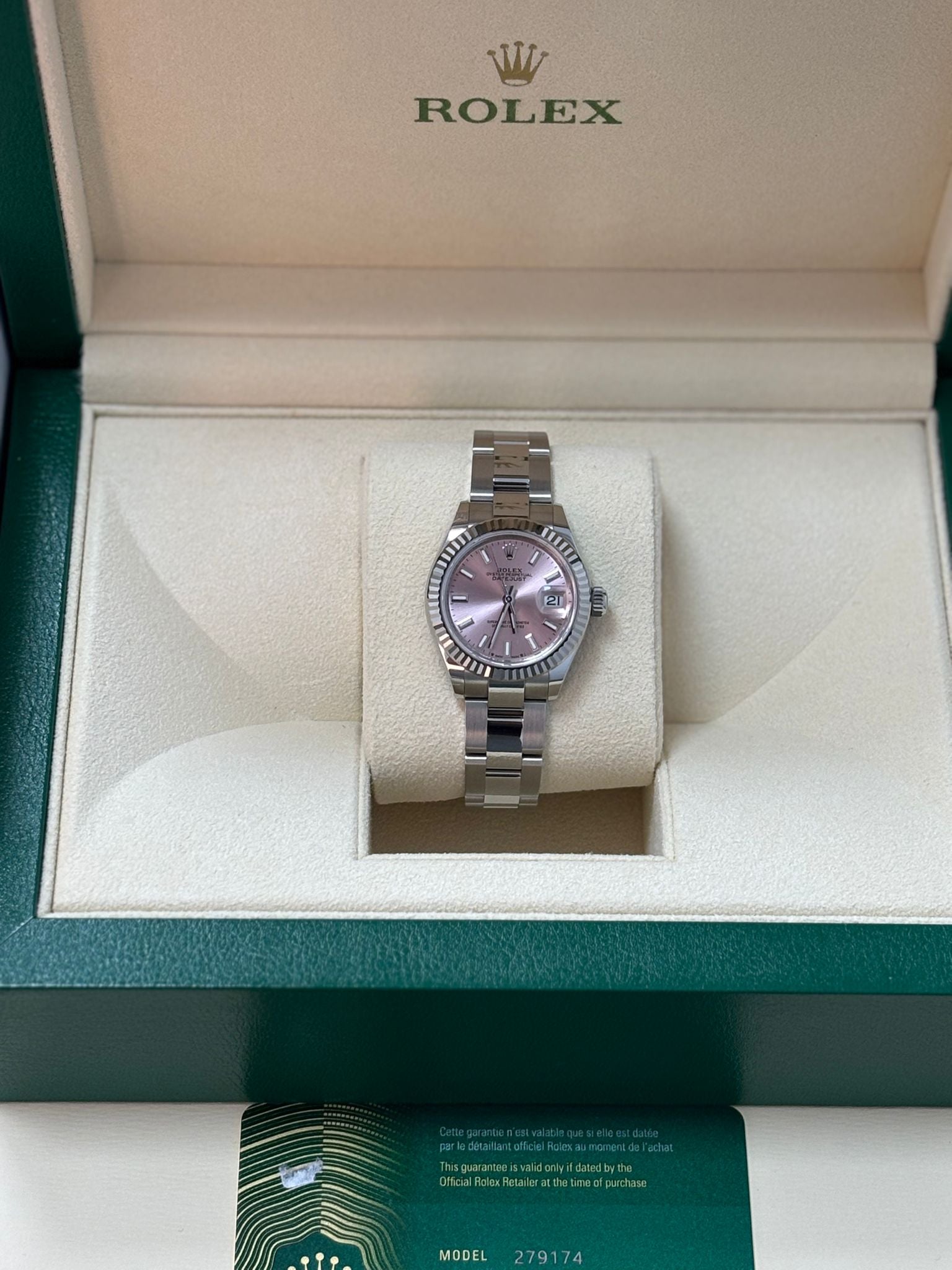 Rolex Lady-Datejust 279174 Pink Index Oyster 2025