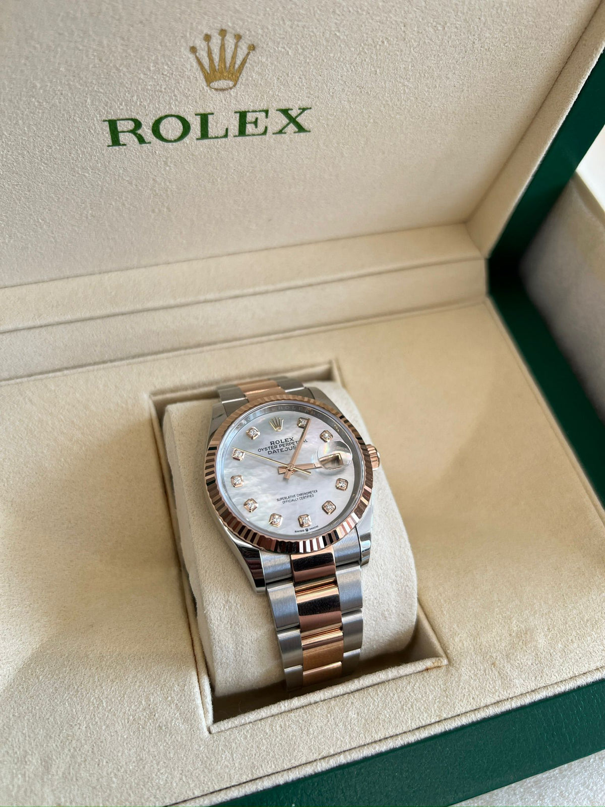 Rolex Datejust 36 126231NG White Oyster 2025