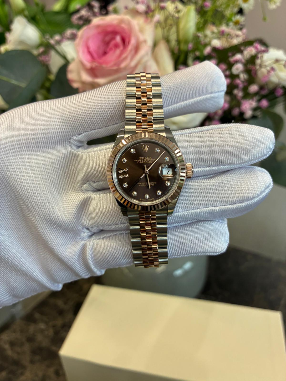Rolex Lady-Datejust 279171G Choc Star Jubilee 2025