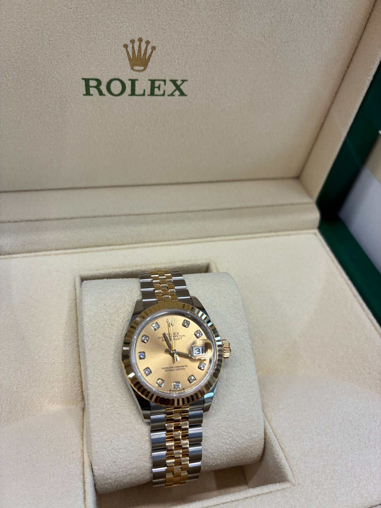 Rolex Lady-Datejust 28 279173G Champagne Jubilee 2026