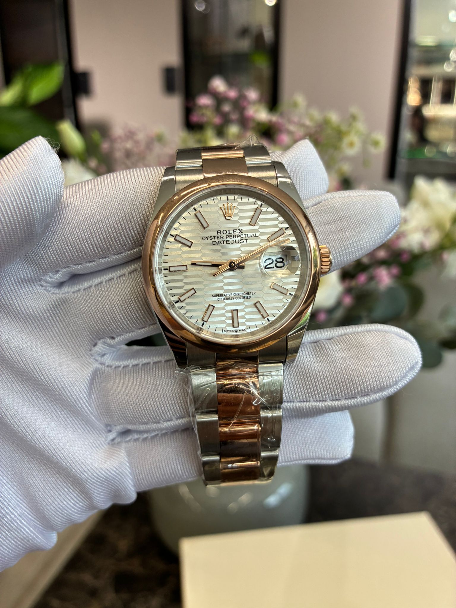 Rolex Datejust 36 126201-0033 Silberne Flöten-Oyster 2024