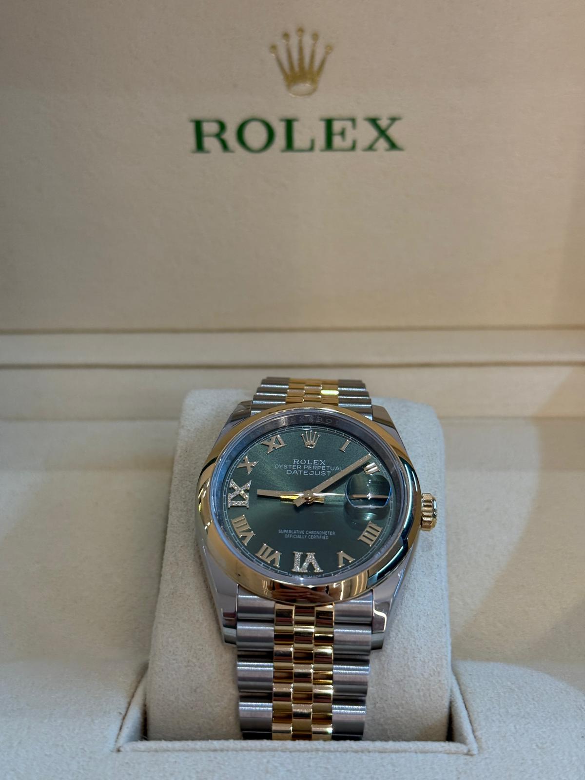 Rolex Datejust 36 126203 Grün VIIX Jubiläum 2025