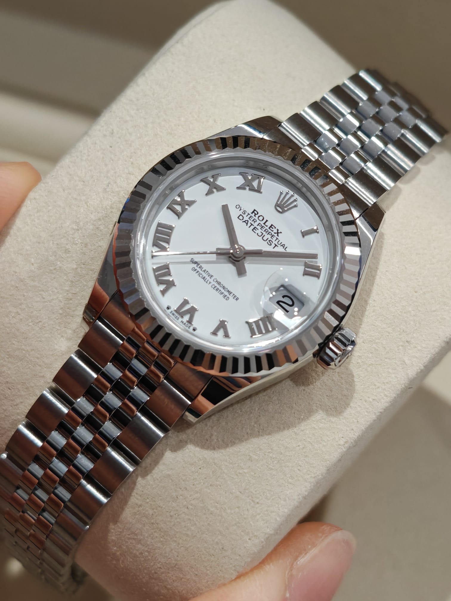 Rolex Lady-Datejust 279174 White Roman Jubilee 2025