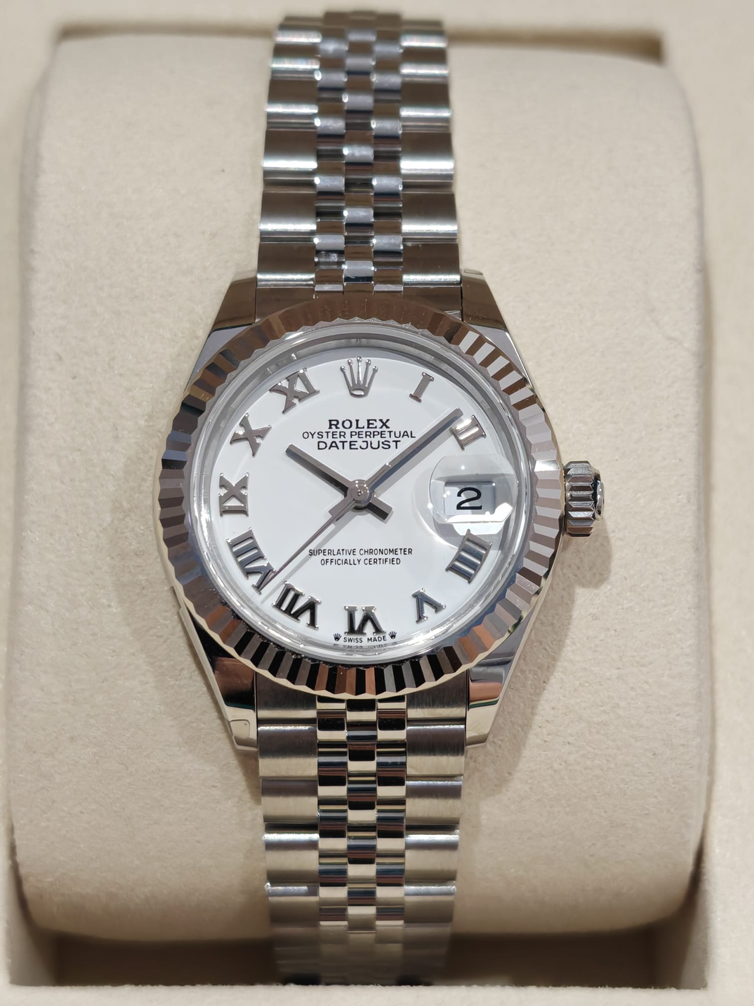 Rolex Lady-Datejust 279174 White Roman Jubilee 2025