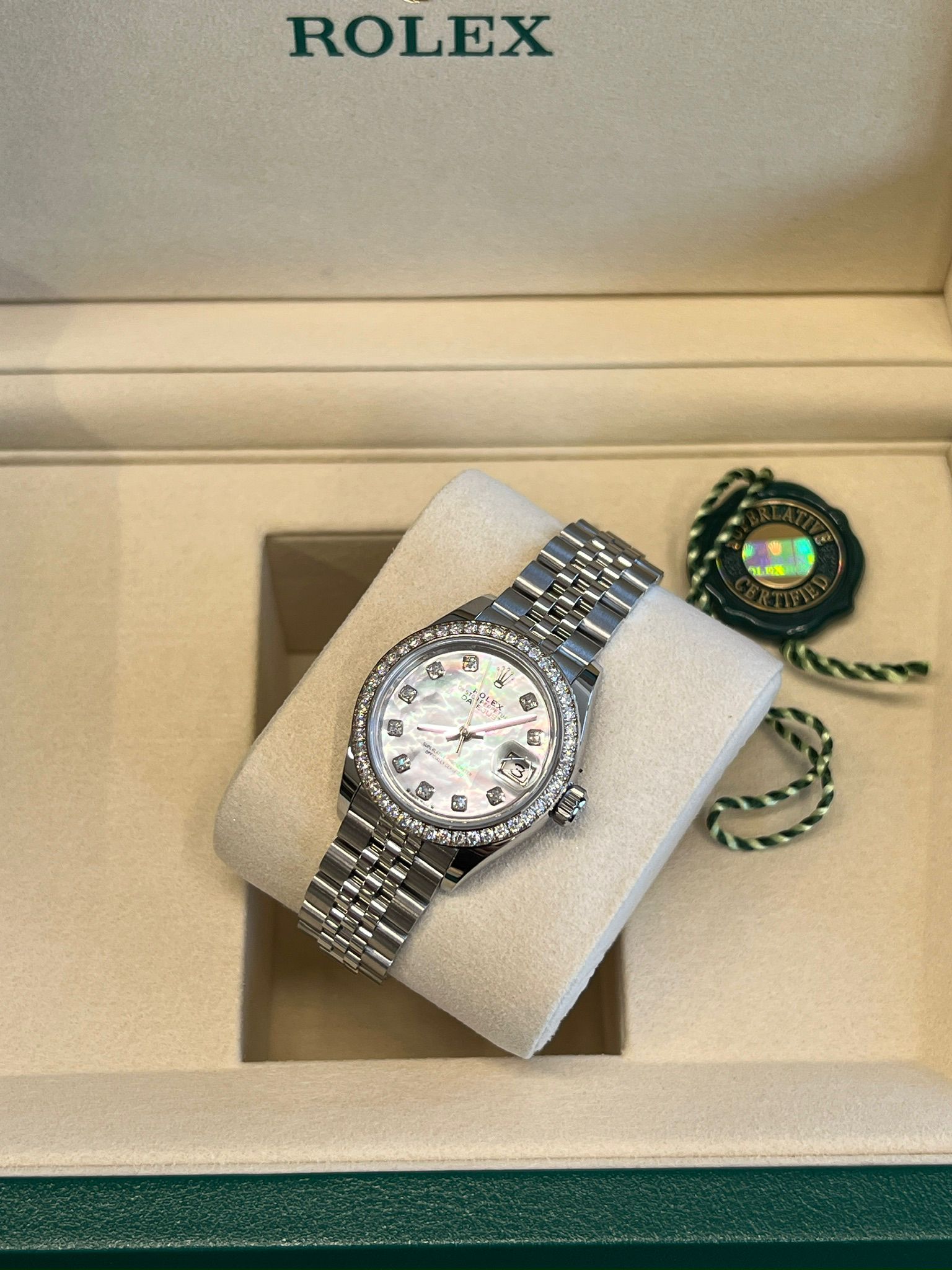 Rolex Lady-Datejust 28 279384RBR NG White Jubilee