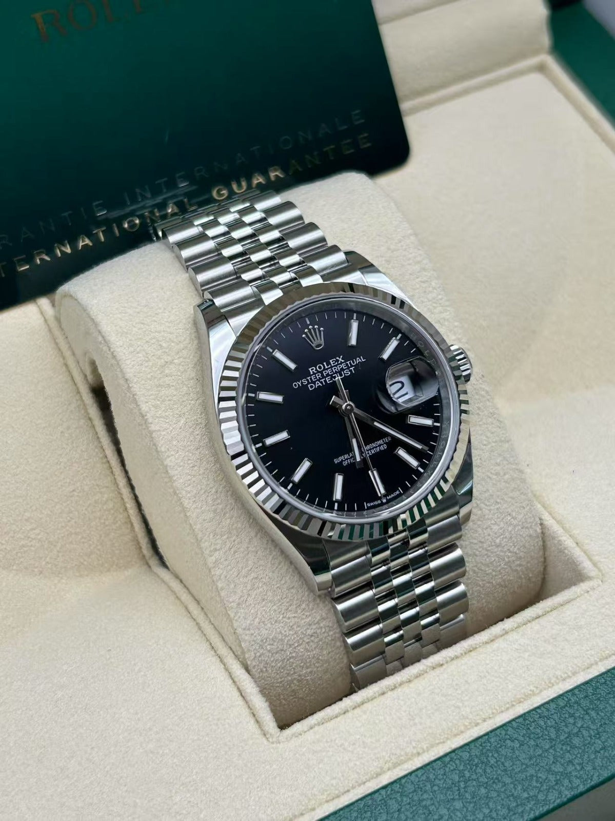 Rolex Datejust 36 126234 SCHWARZER INDEX JUB