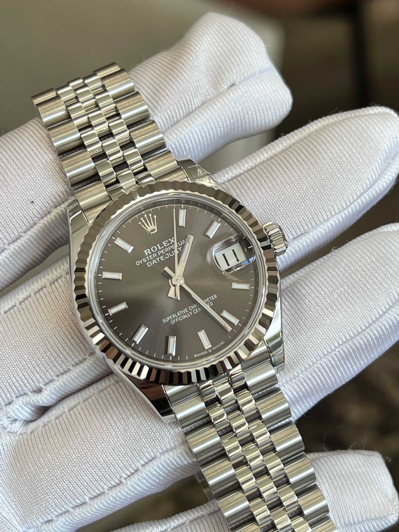 Rolex Datejust 31 278274 Grau Index Jubilee 2025