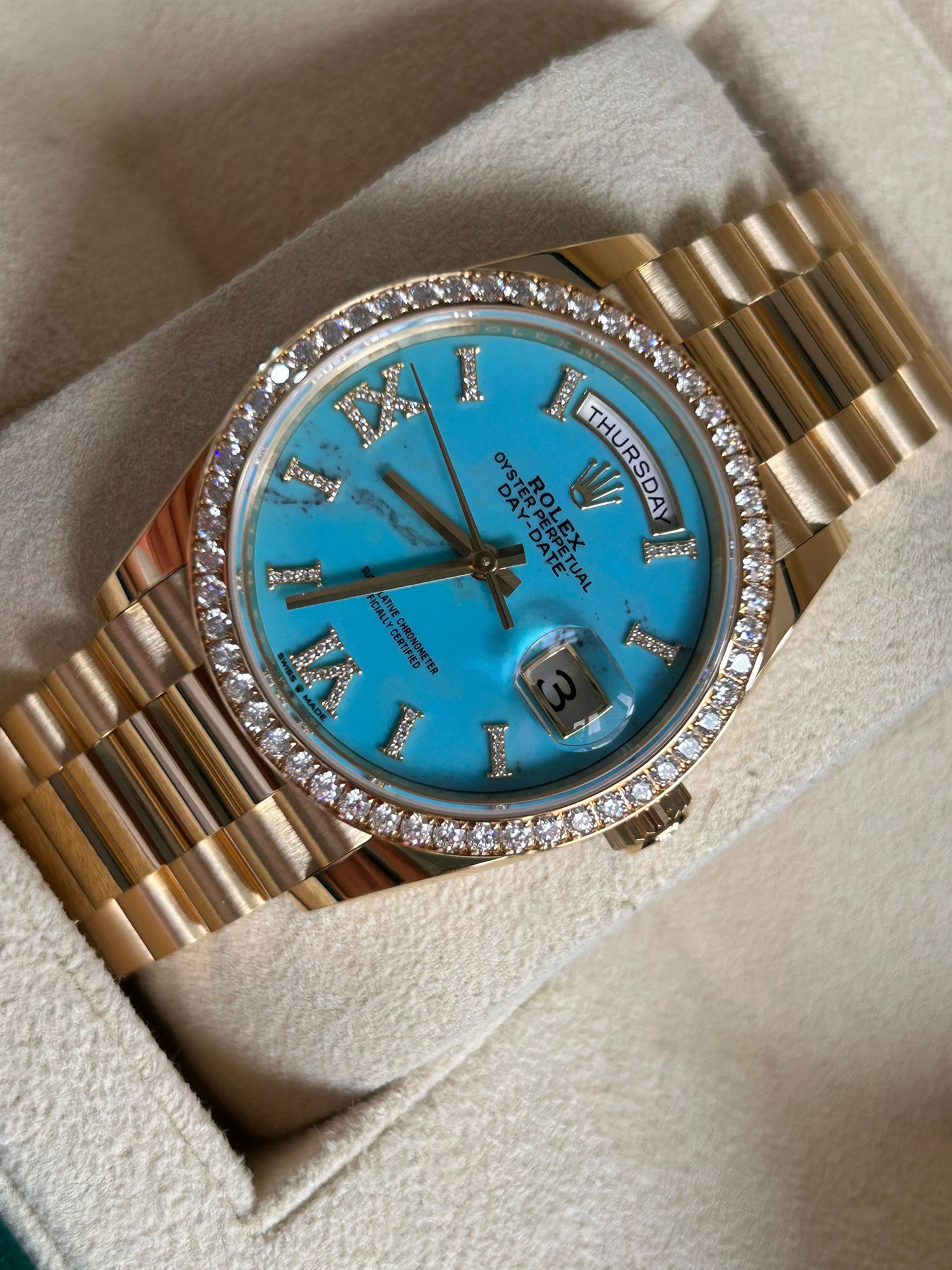 ROLEX Day-Date 36 128348RBR TUEQUOISE