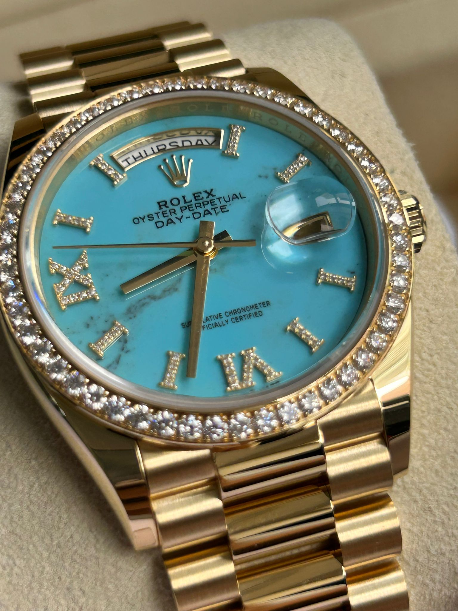 ROLEX Day-Date 36 128348RBR TUEQUOISE