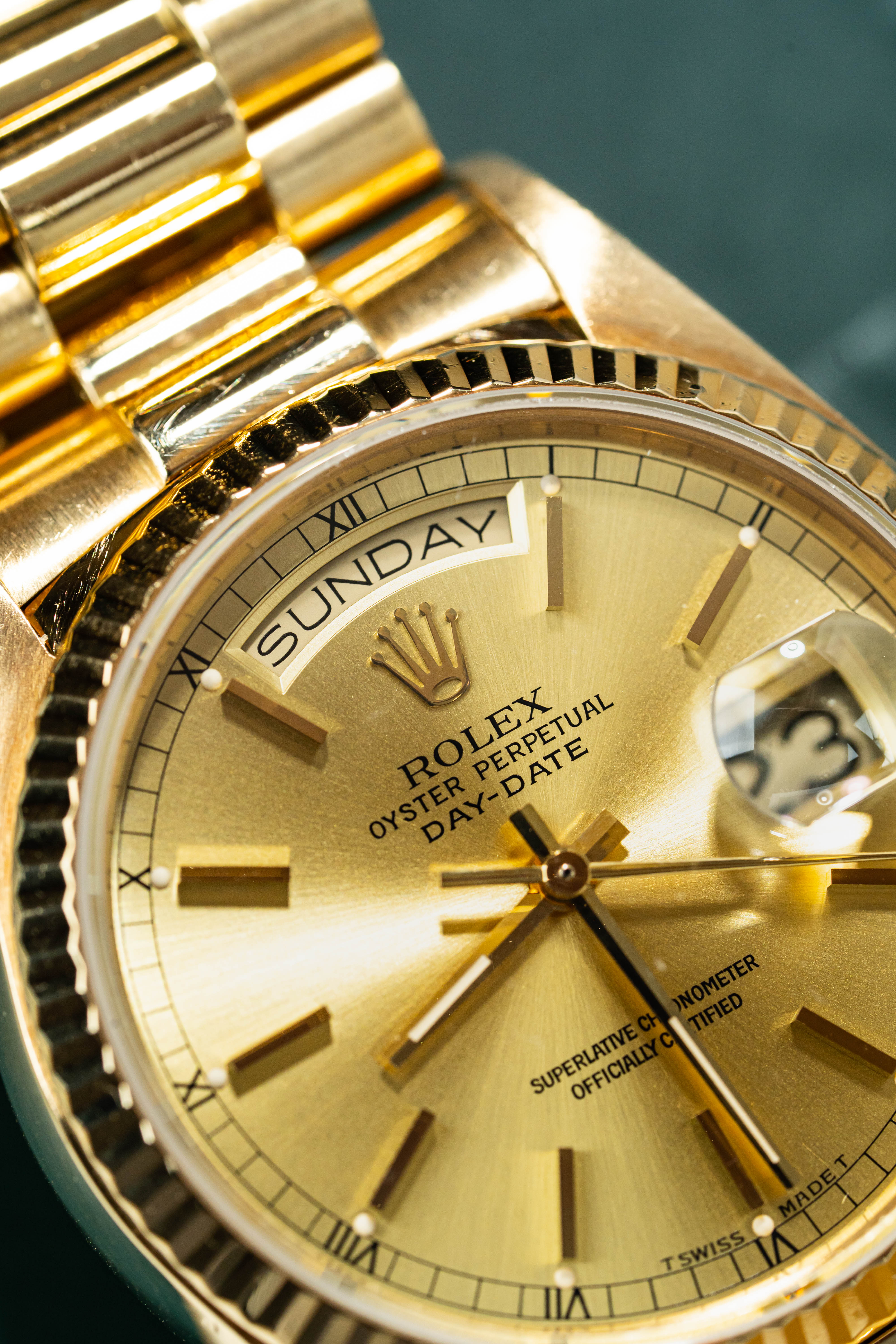 Rolex Day-Date 36 18038 Champagne Naked