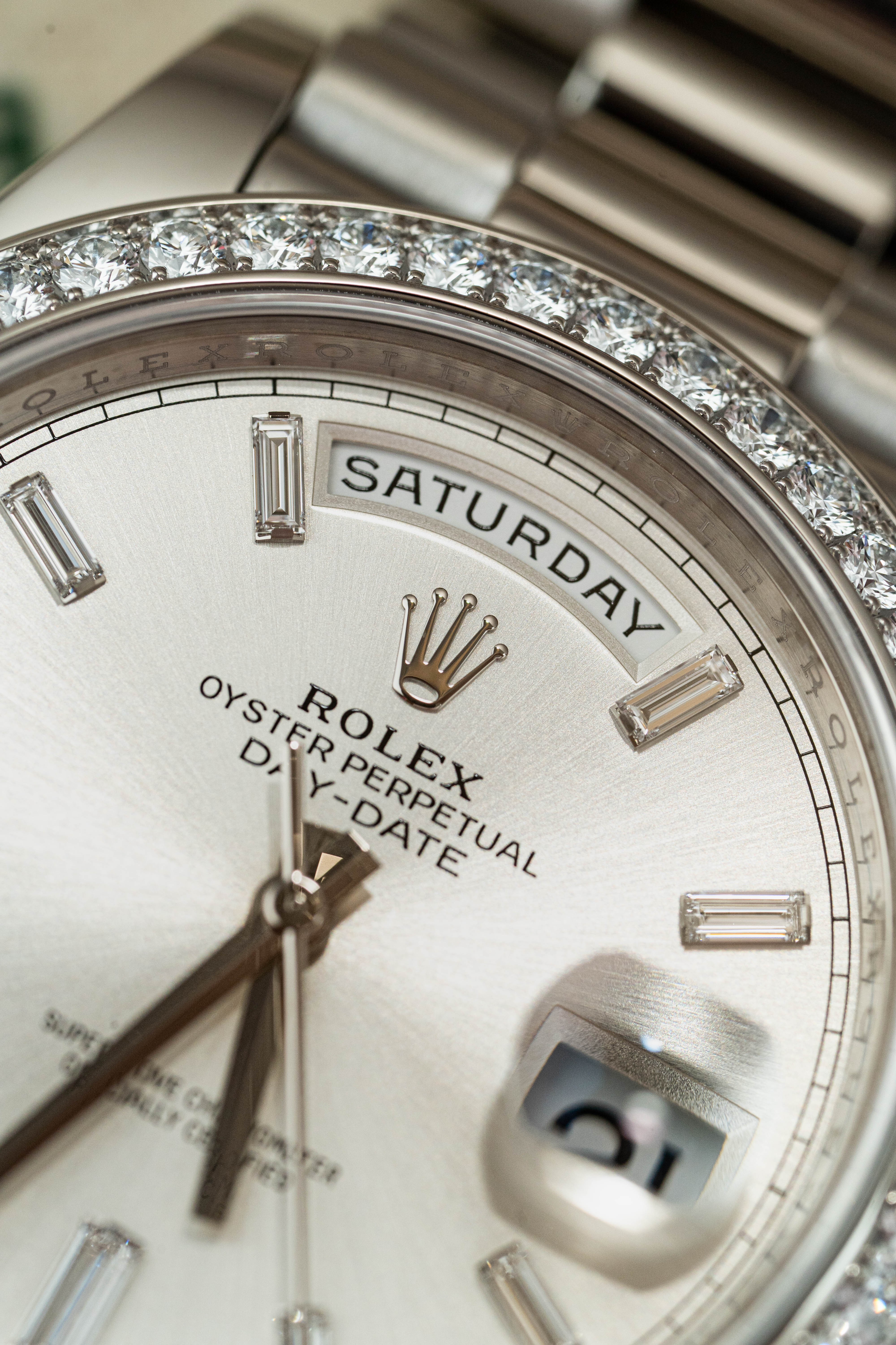Rolex Day-Date 40 228349 Silver Naked