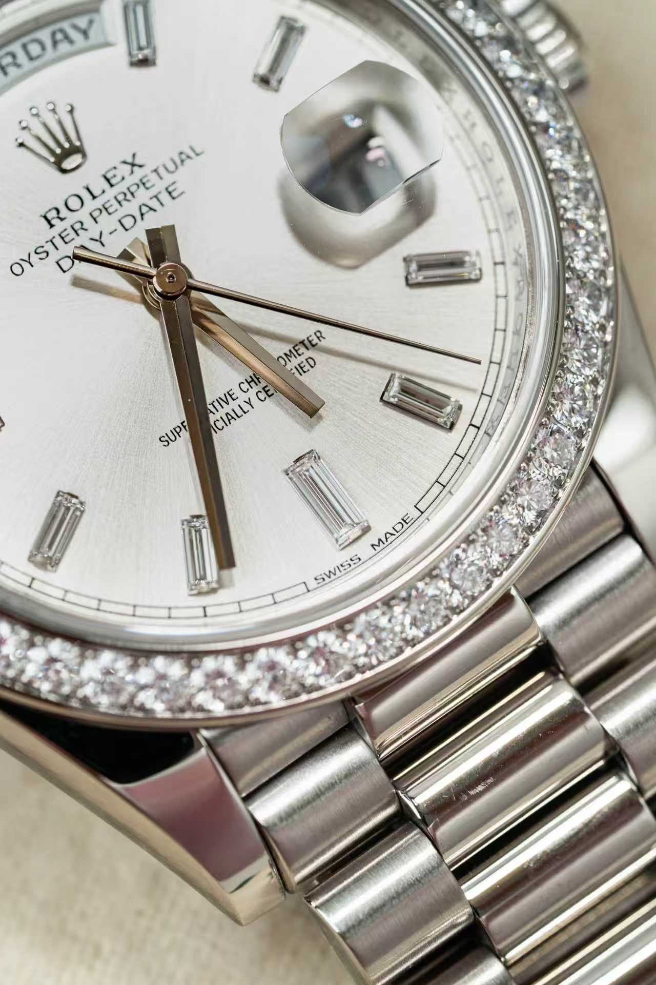 Rolex Day-Date 40 228349 Silver Naked