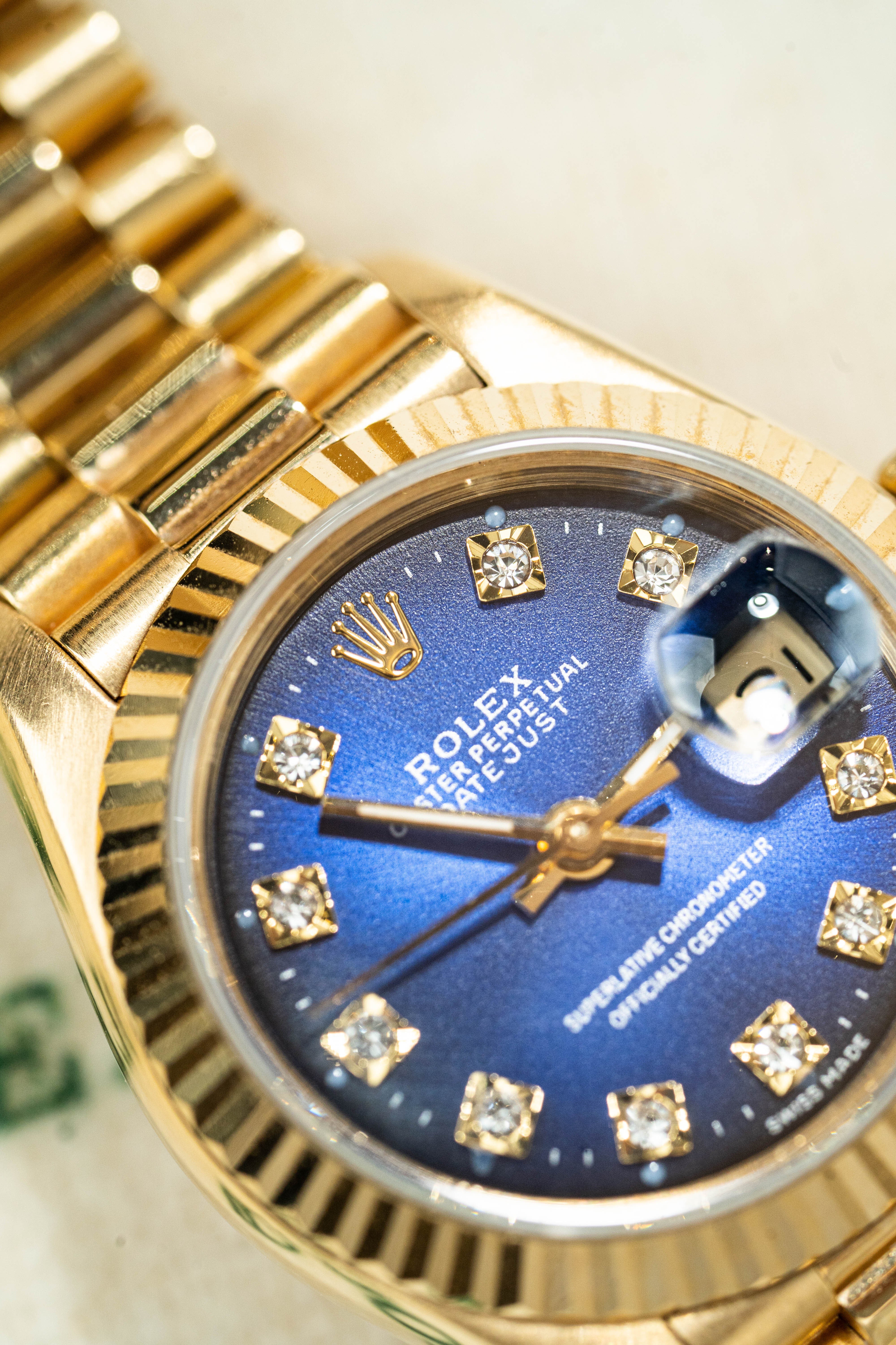 ROLEX 69178 blue diamond After market dial naked 30links