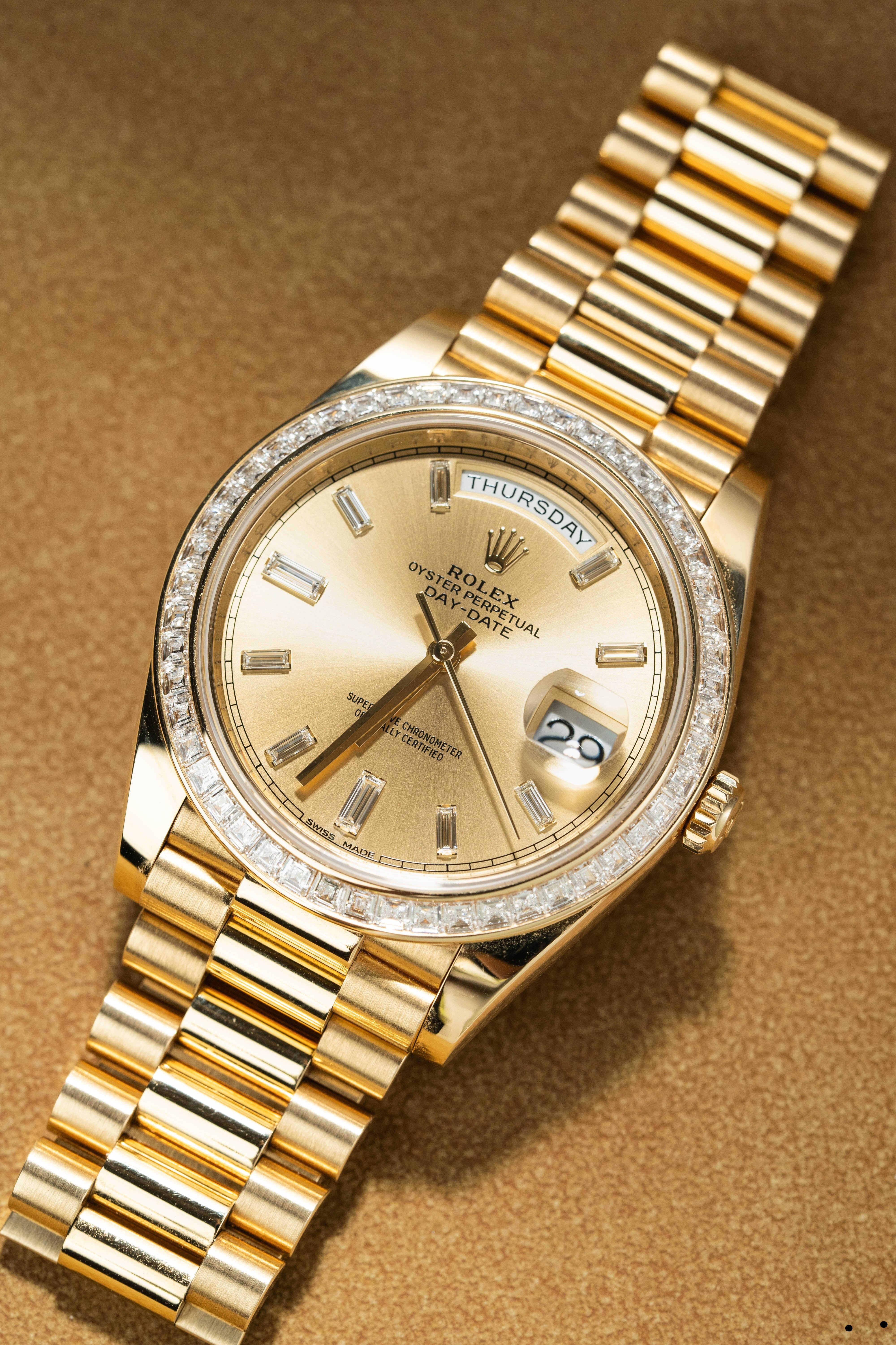 Rolex Day-Date 40 228398 Champagne 2017 Full Set