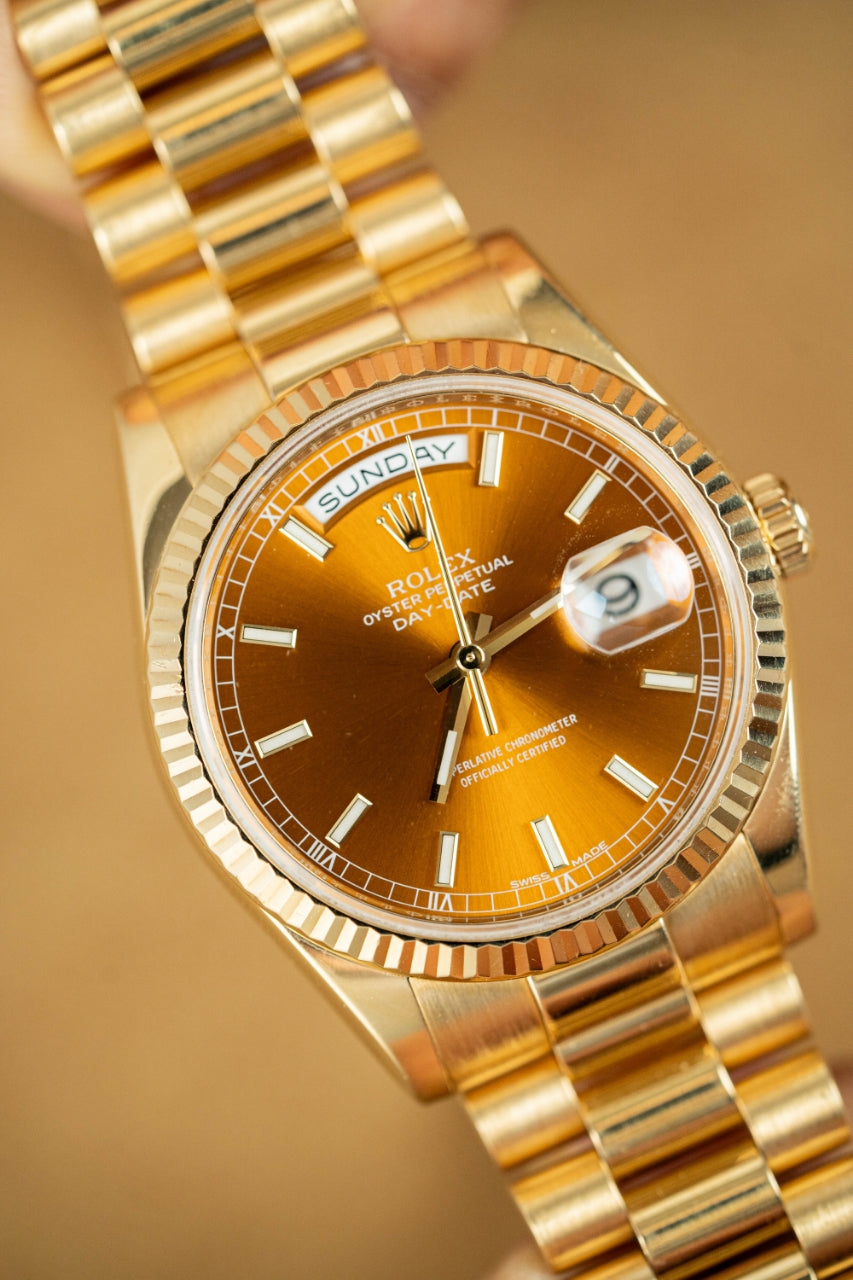 Rolex Day-Date "President" 118238 Yellow Naked