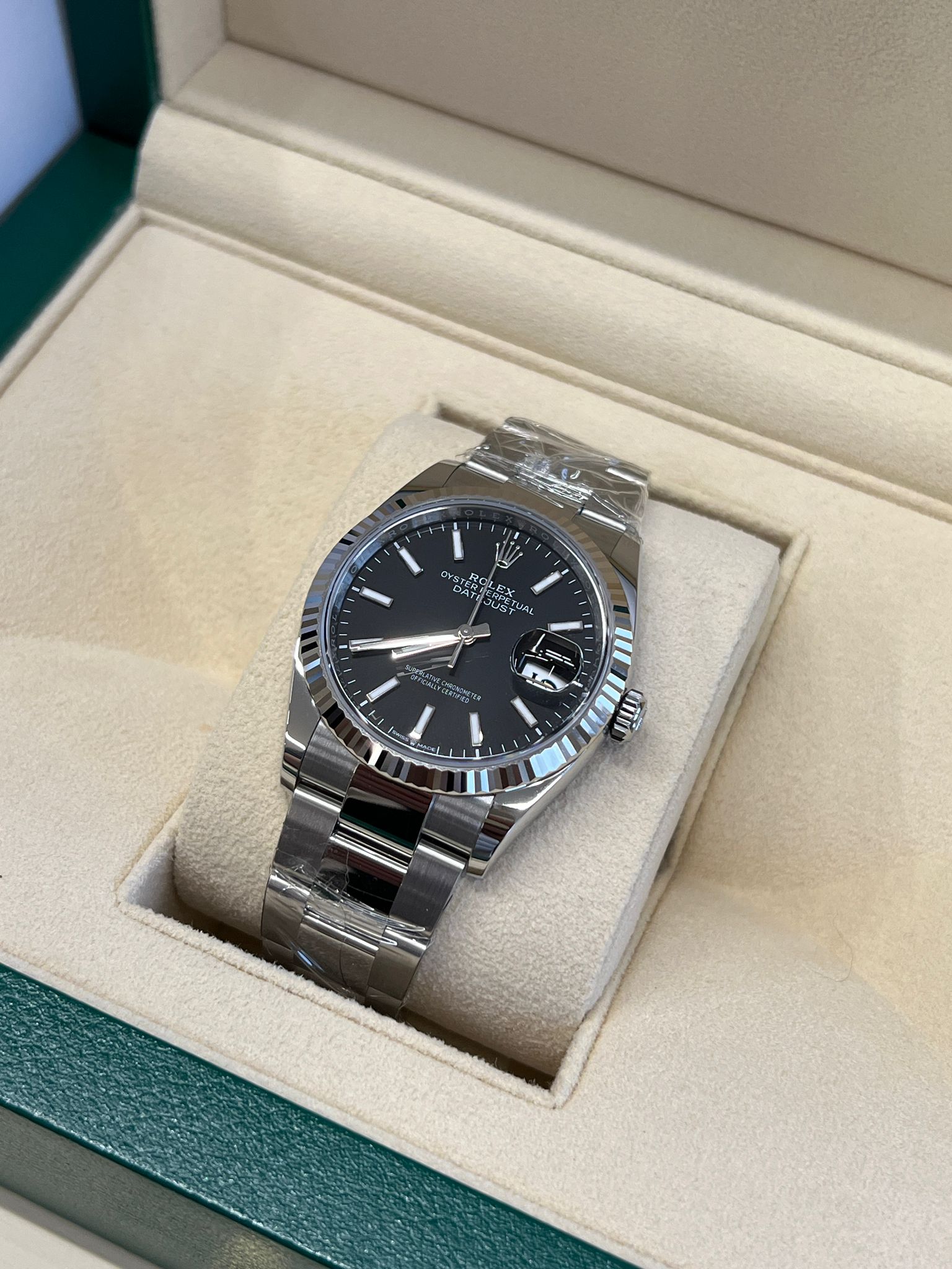 Rolex Datejust 36 126234 Black Index Dial Oyster