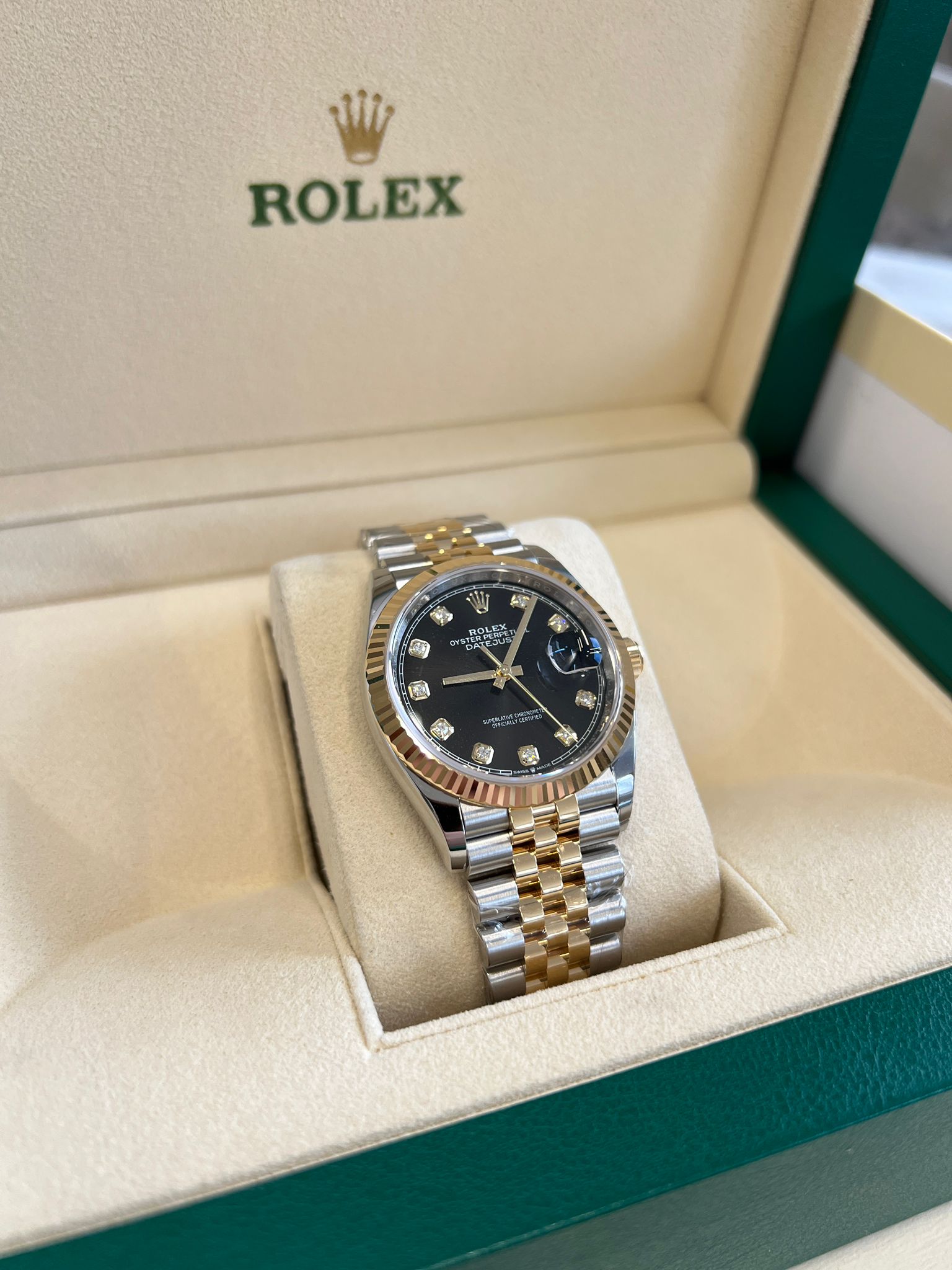 Rolex Datejust 36 126233G Schwarzes Jubiläum 2025
