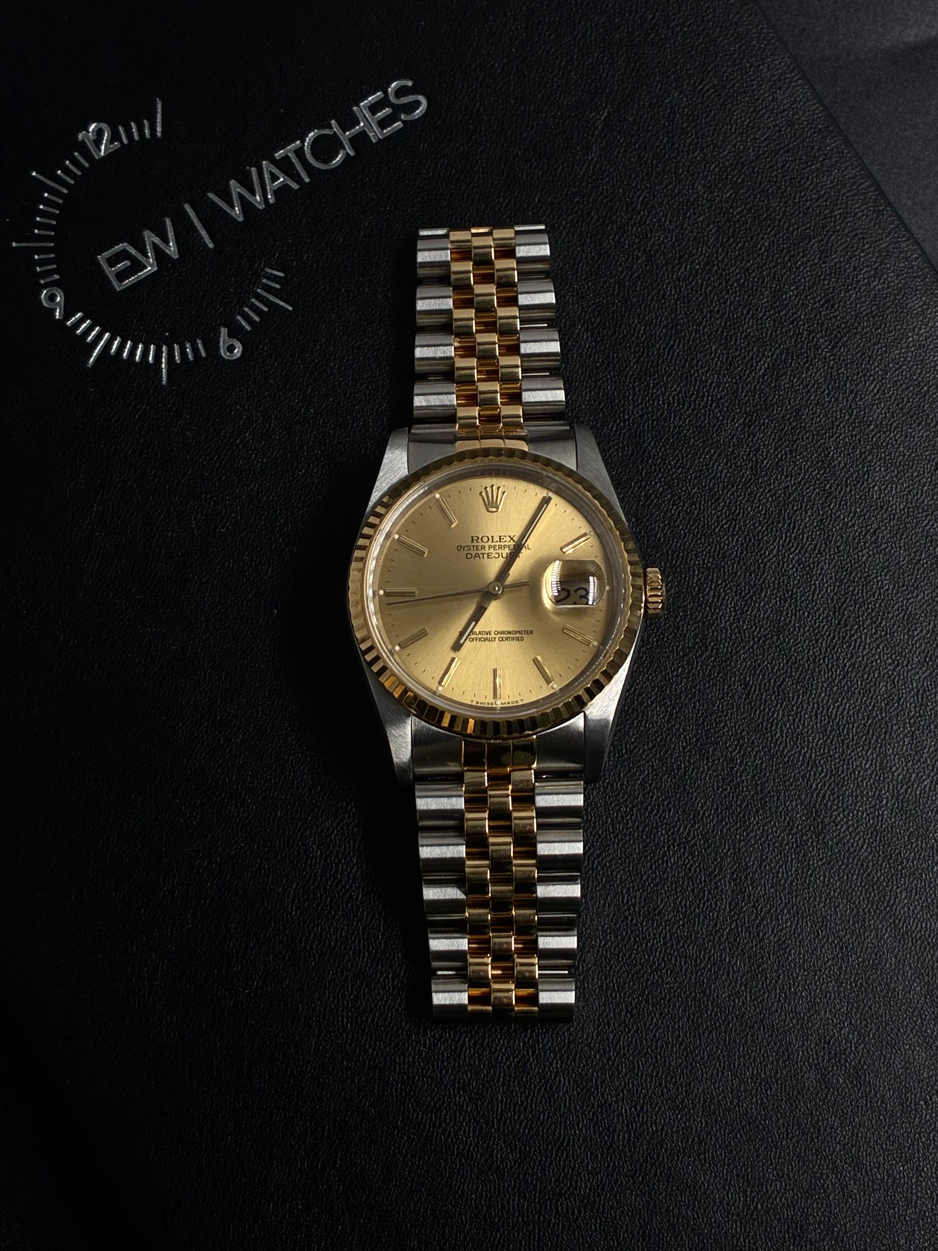 Rolex Datejust 36 16233 Champagne Jubilee 1989