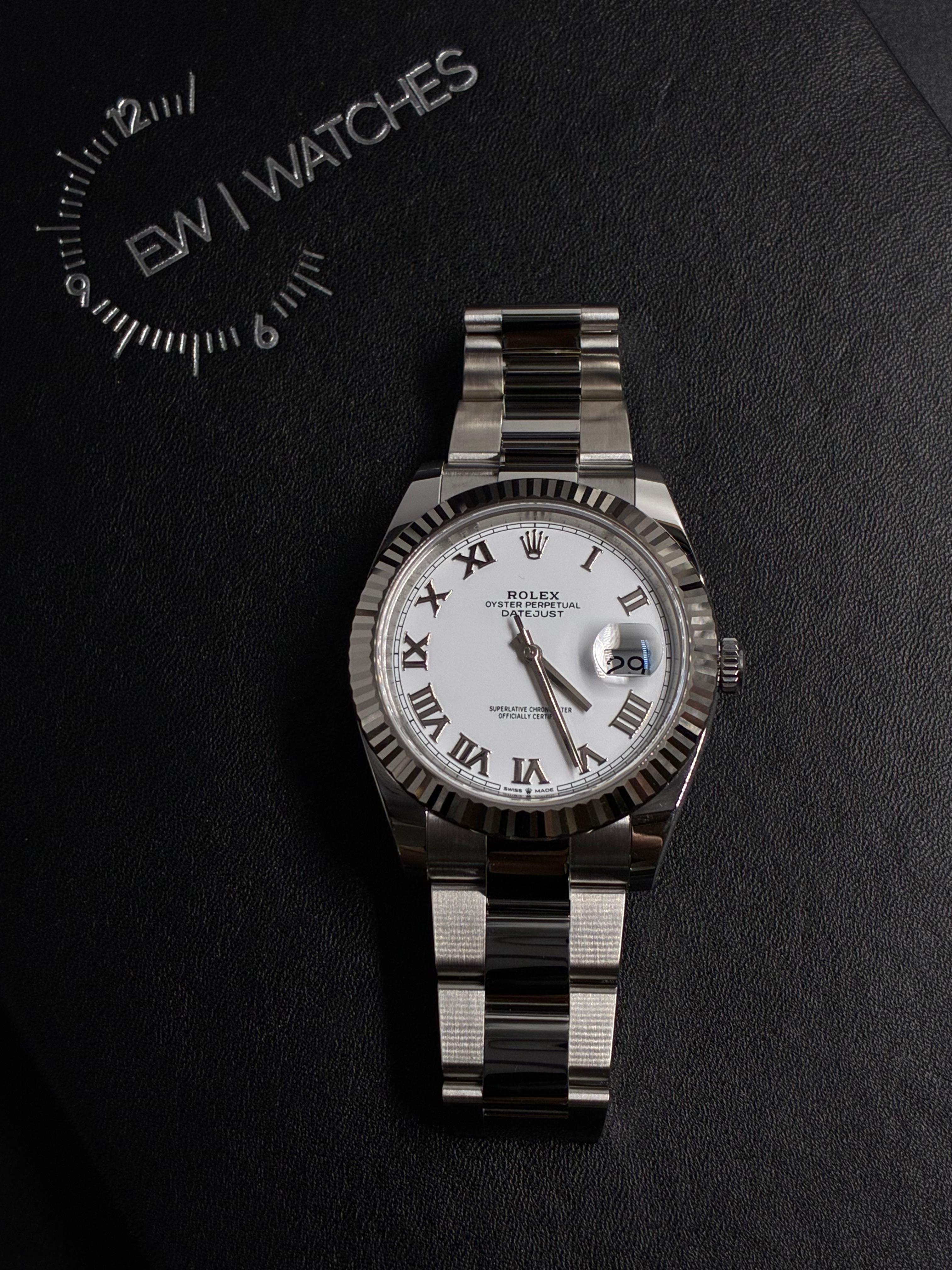 Rolex Datejust 41 126334 White Roman Oyster 2026