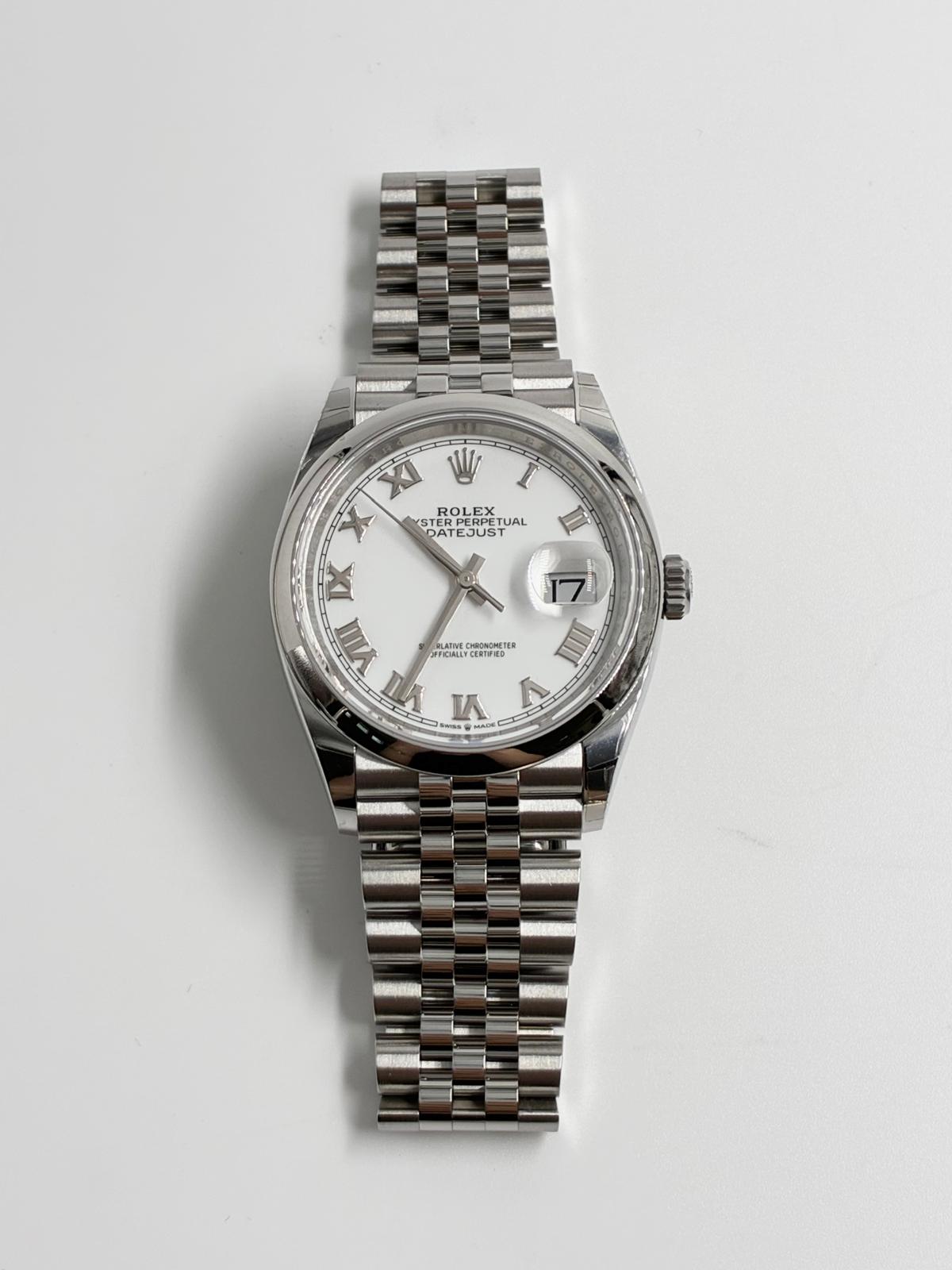 Rolex Datejust 36 126200 White Roman Jubilee 2025