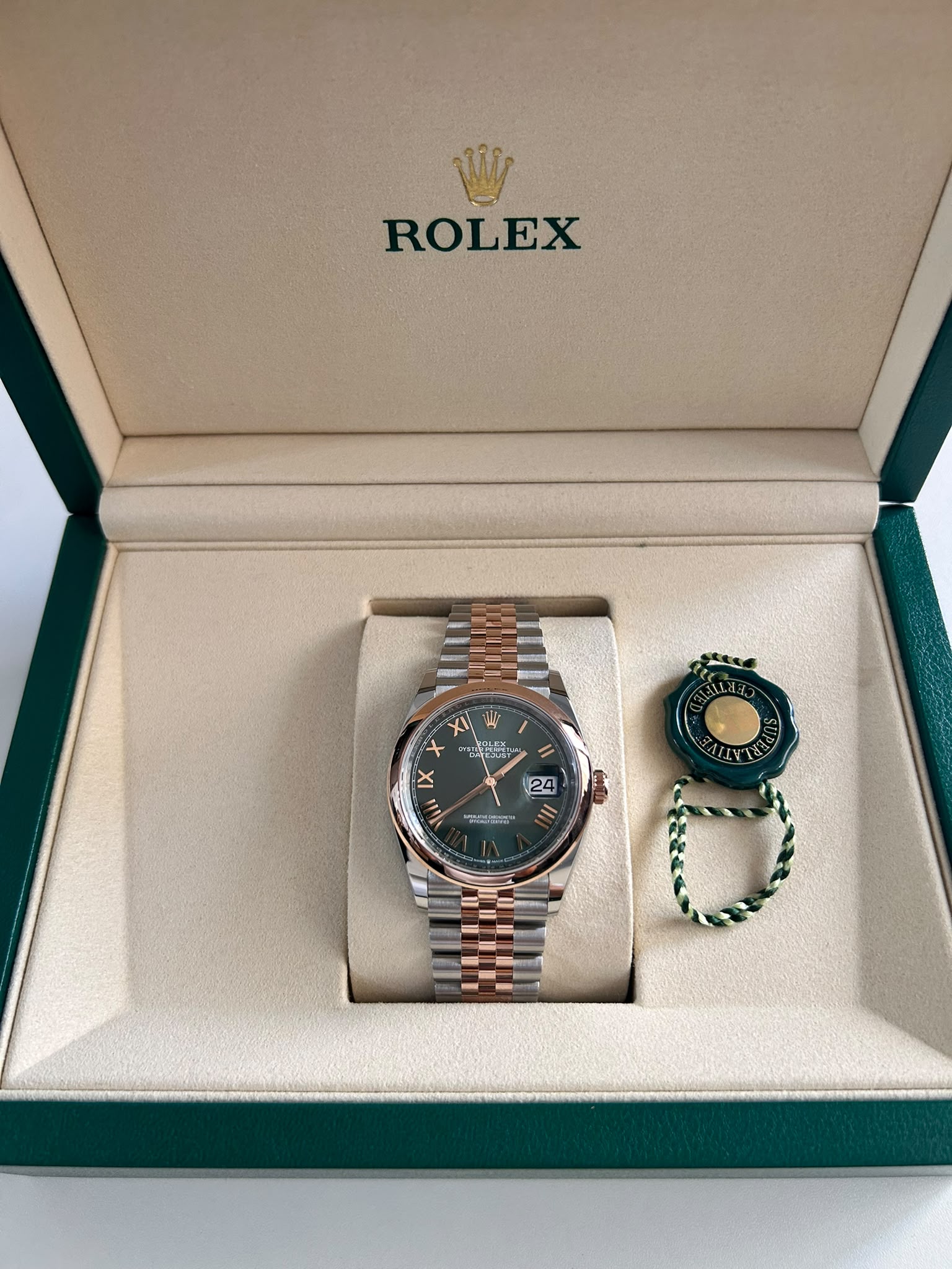 Rolex Datejust 36 126201 New Green Roman Jubilee 2026