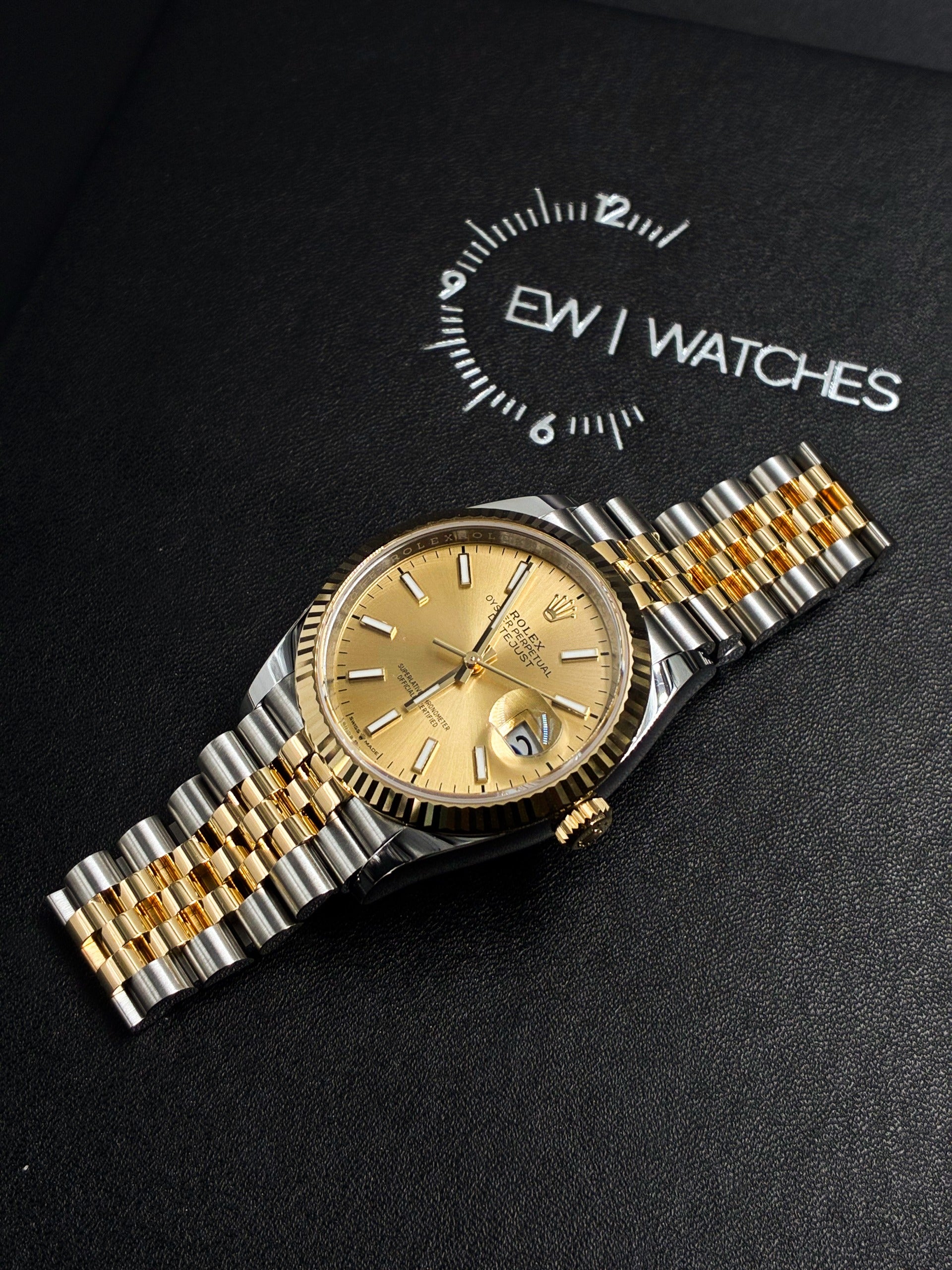 Rolex Datejust 36 126233 Champagne Index Dial Jubilee 2025