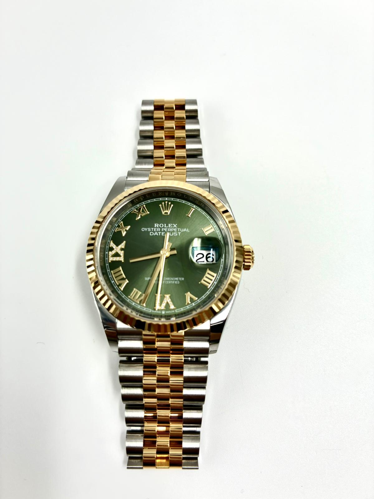 Rolex Datejust 36 126233 Green VIIX Jubilee 2025