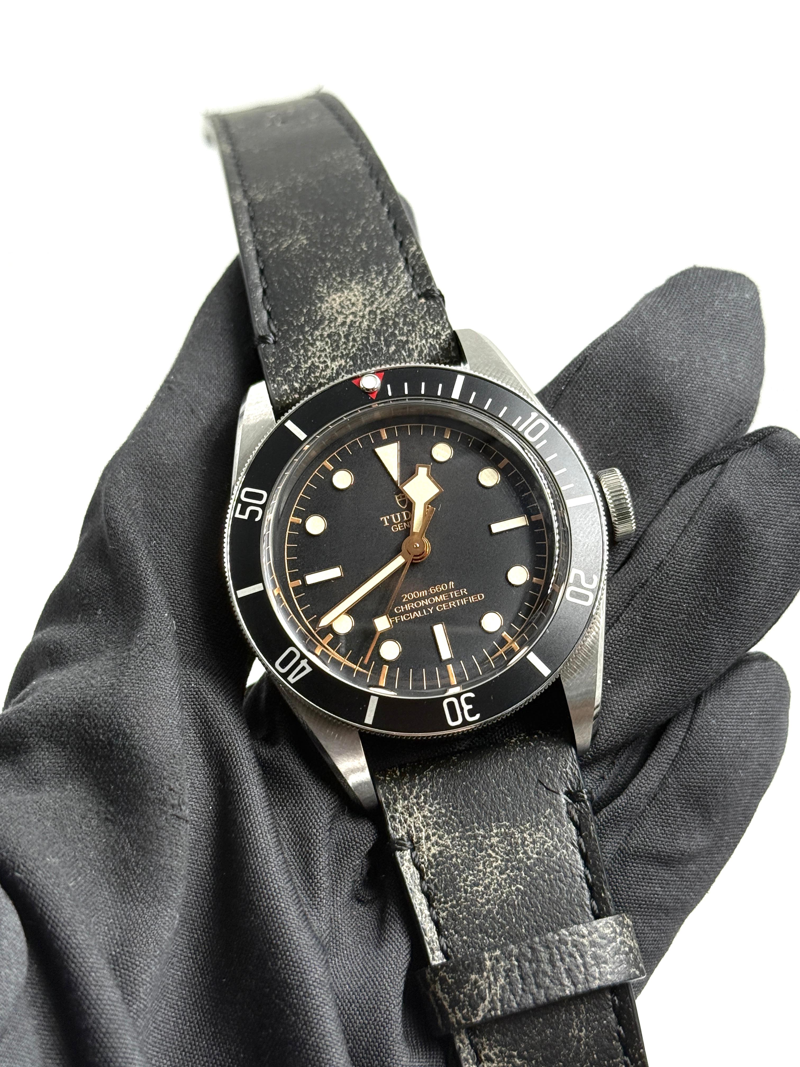 Tudor Black Bay 41 mm 79230N-0008 Schwarzes Leder 2024 HWN