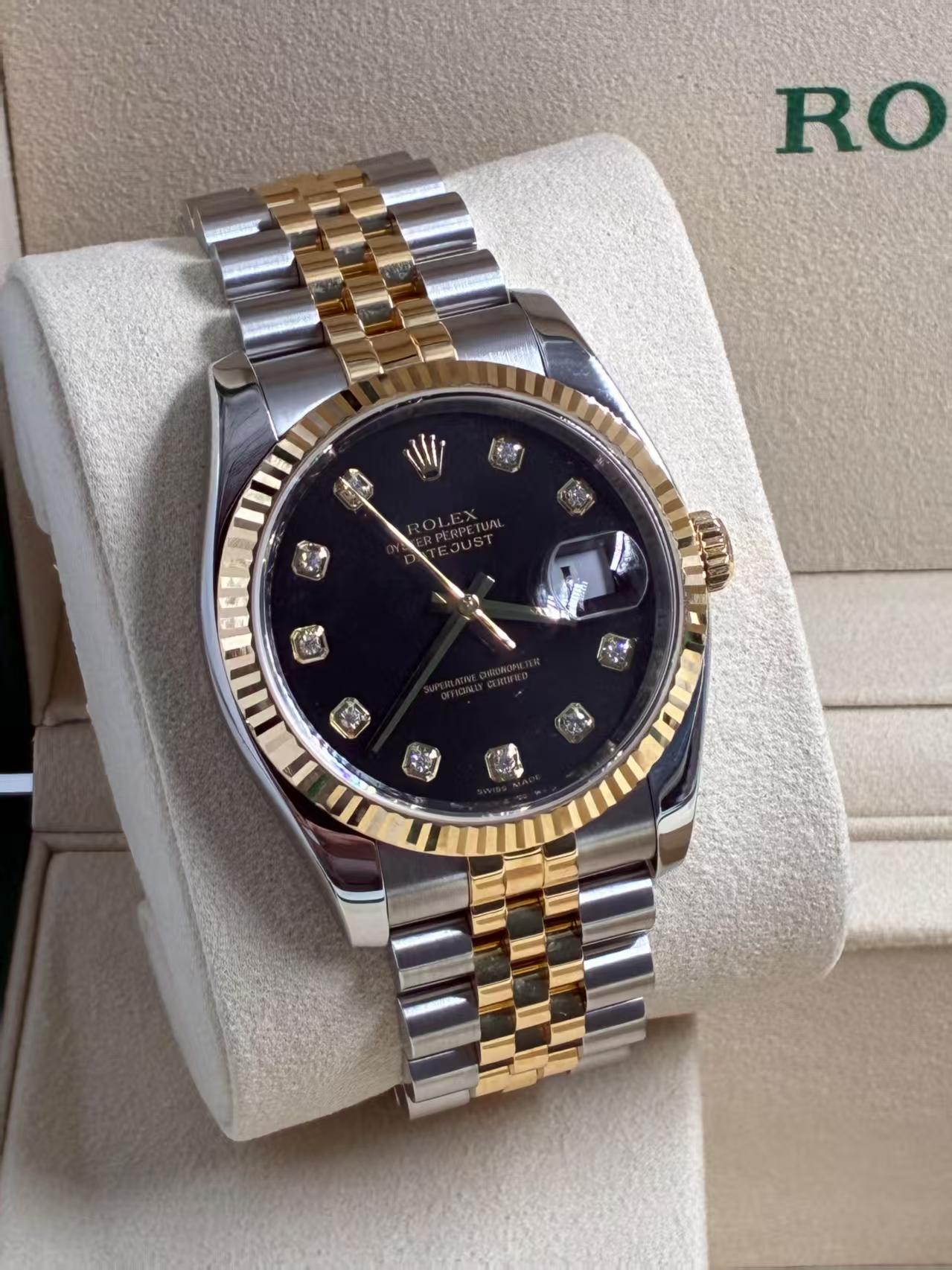 Rolex Datejust 36 116233G BLACK JUB 2009 full set