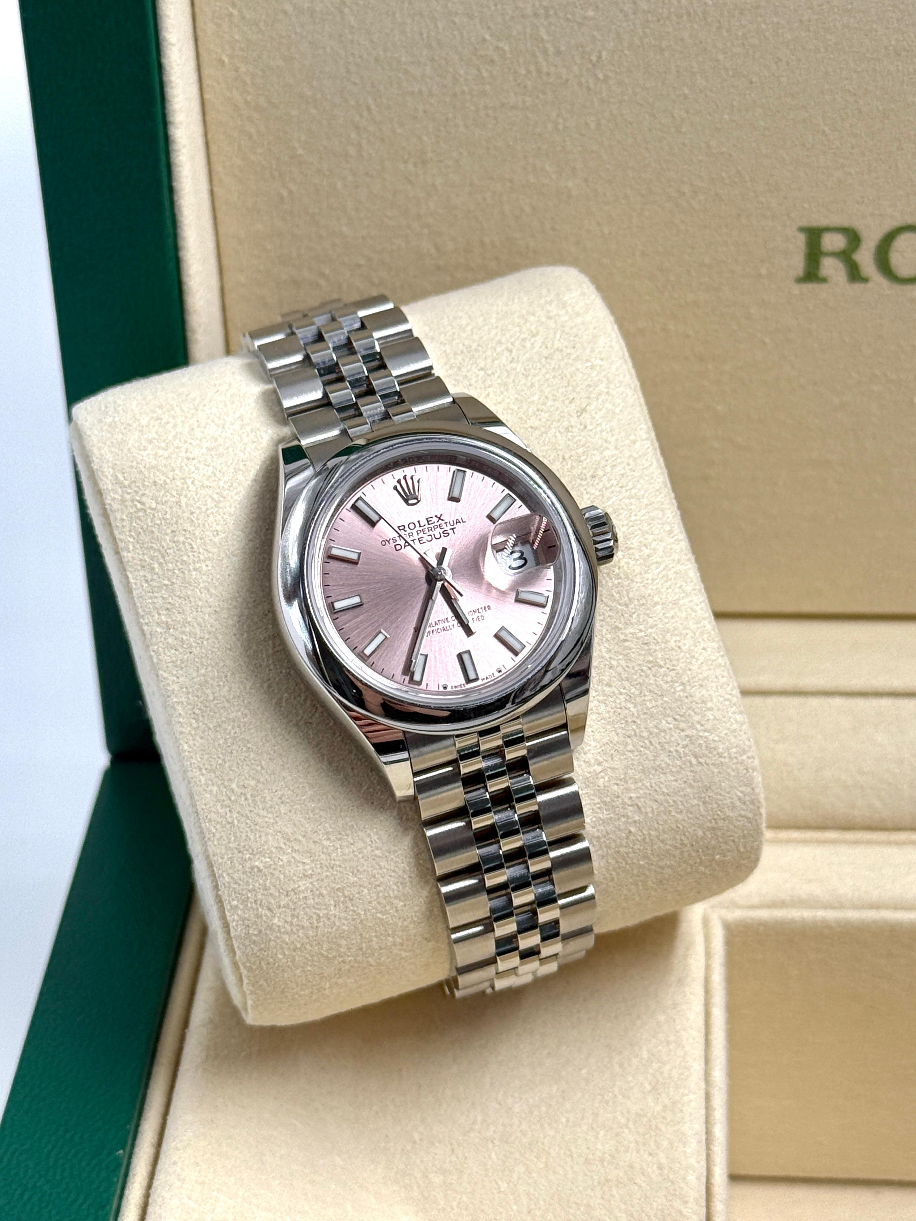 Rolex Lady-Datejust 279160 Pink Index Jubilee 2025