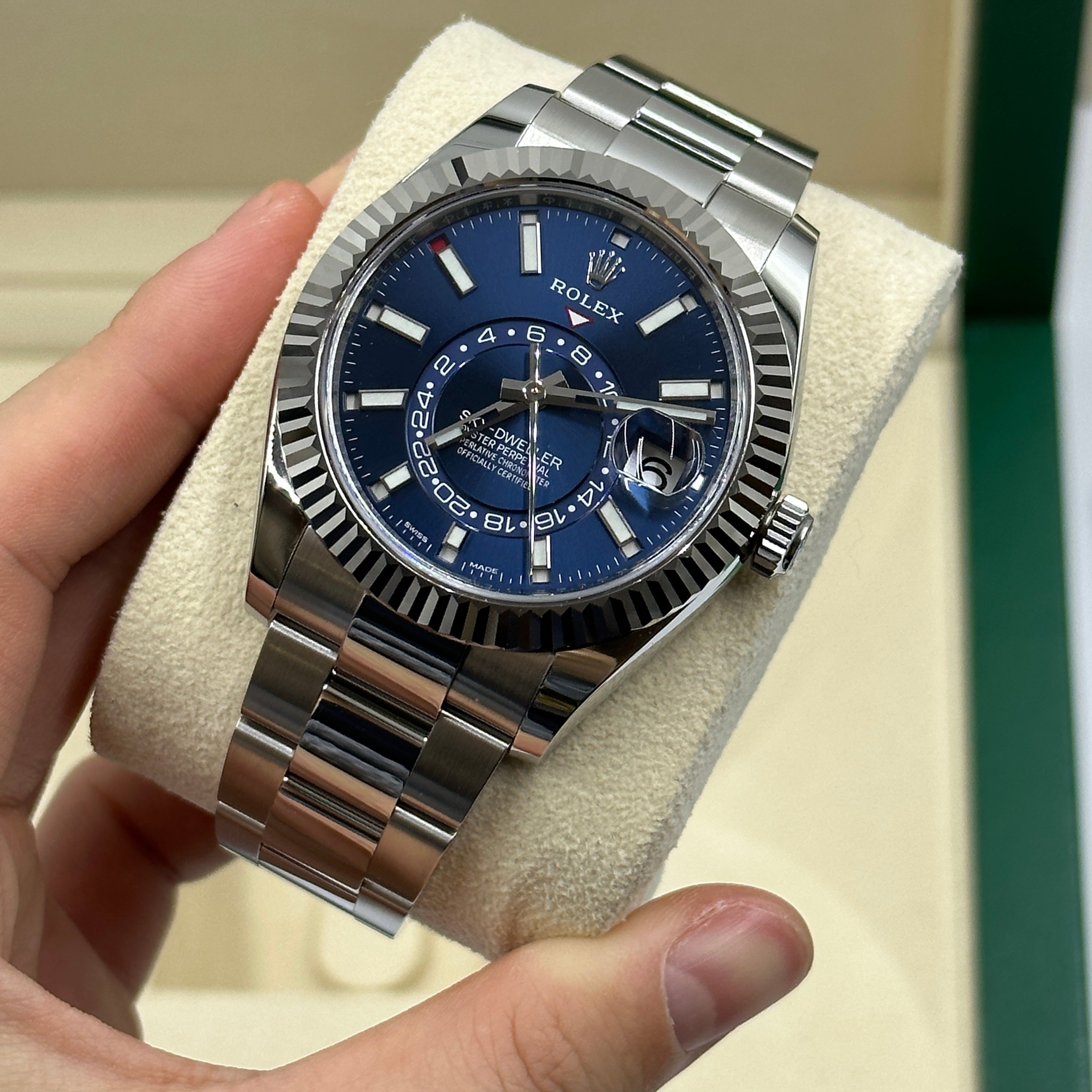 Rolex Sky-Dweller 42 mm 336934 Blaue Auster 2023