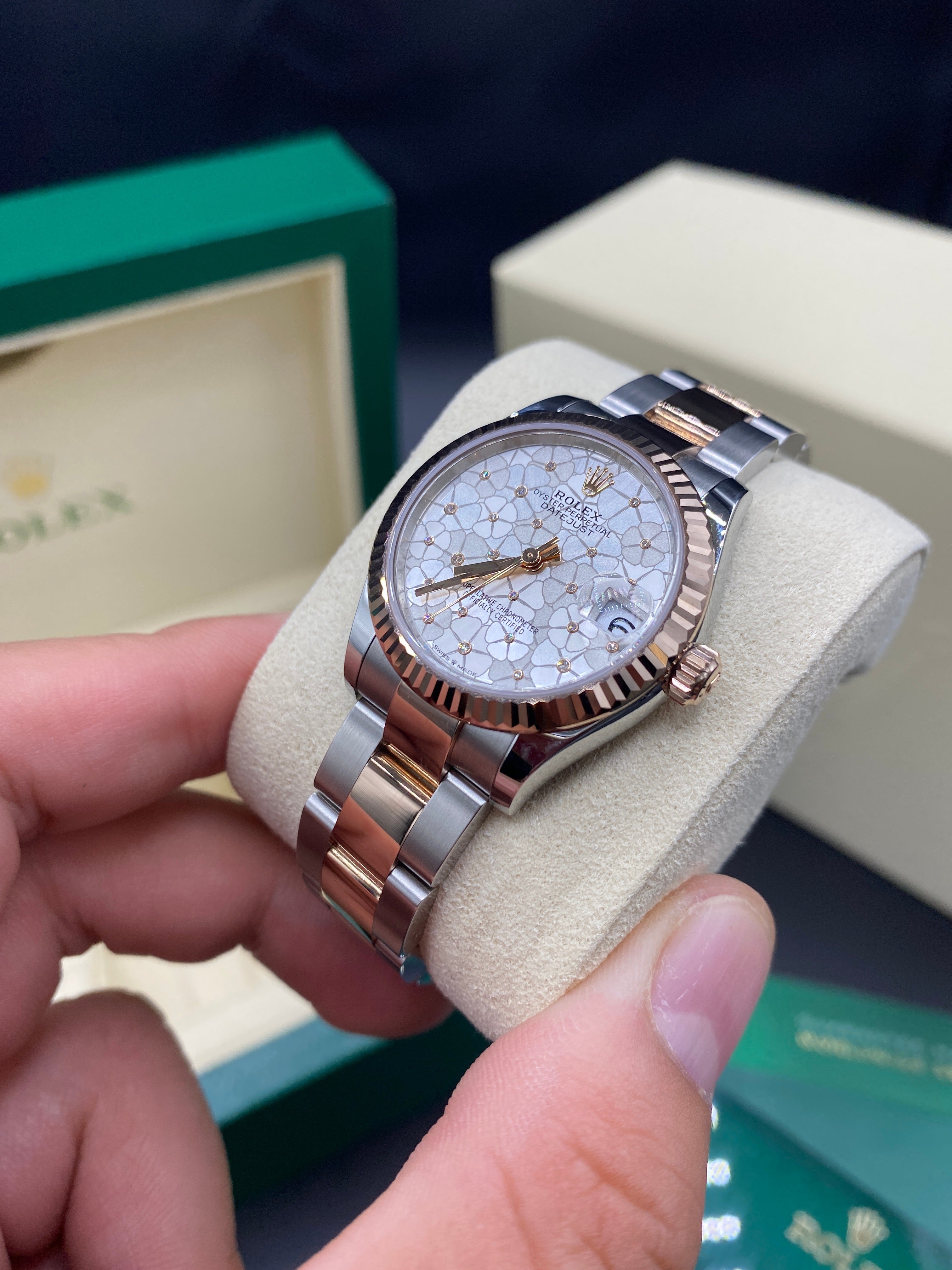 Rolex Datejust 31 278271 Silber Floral Oyster 2024