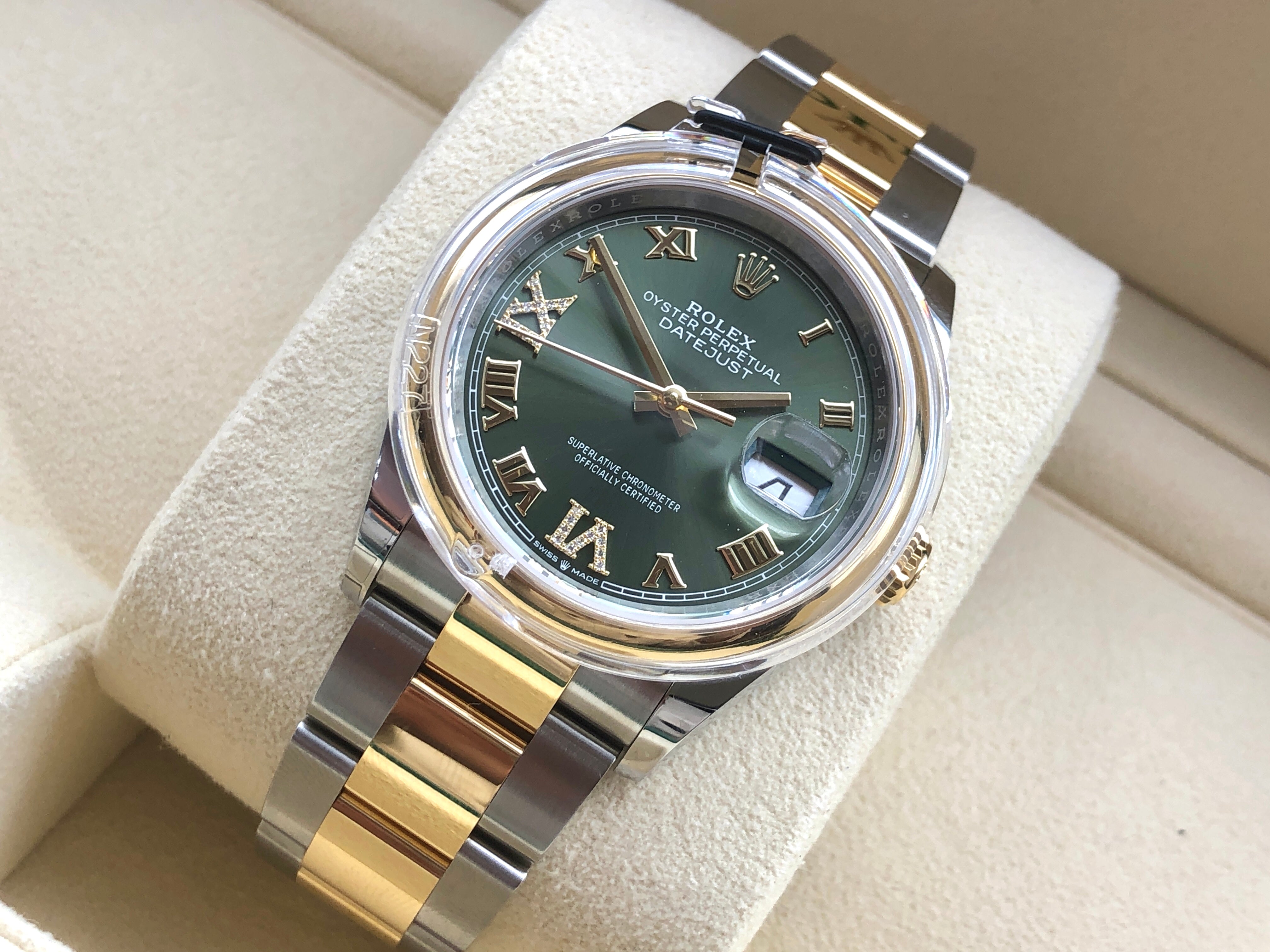 Rolex Datejust 36 126203 Grüne VIIX Oyster 2025