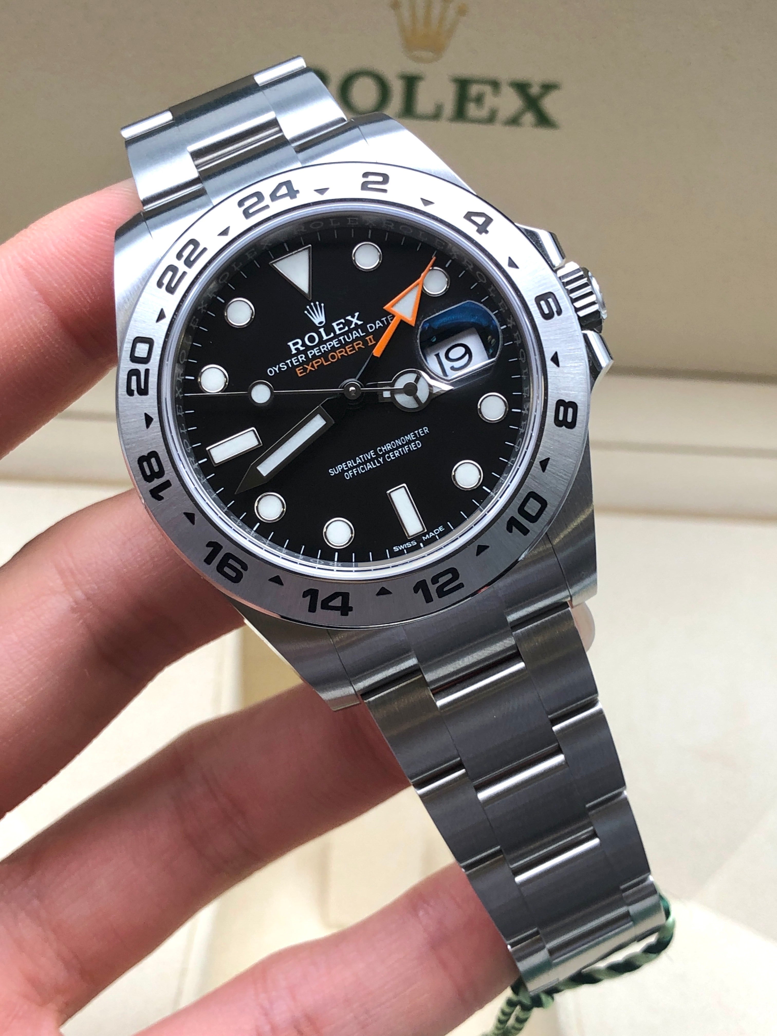 Rolex Explorer II 42 mm 216570 Schwarz 2020