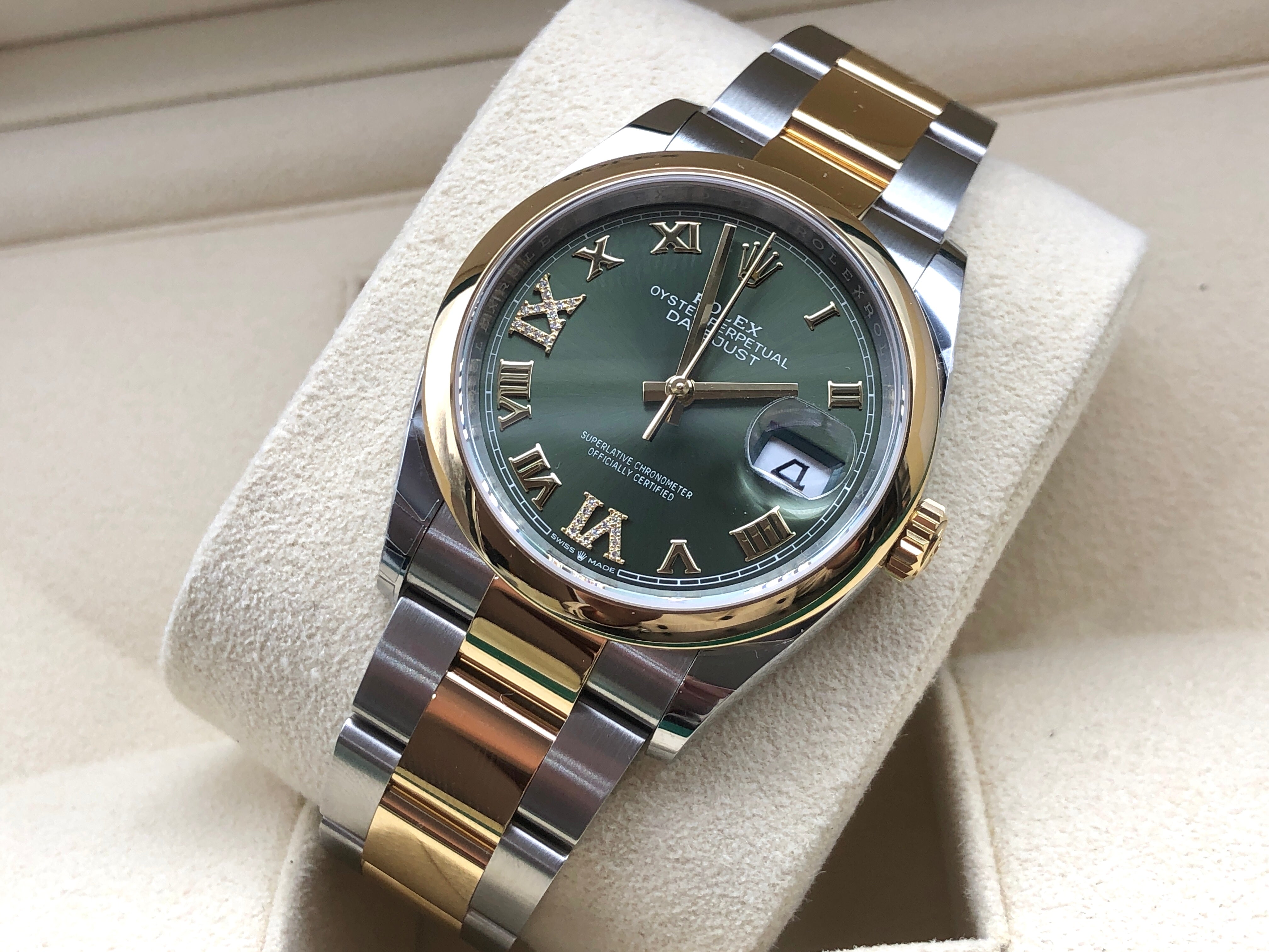Rolex Datejust 36 126203 Grüne VIIX Oyster 2025