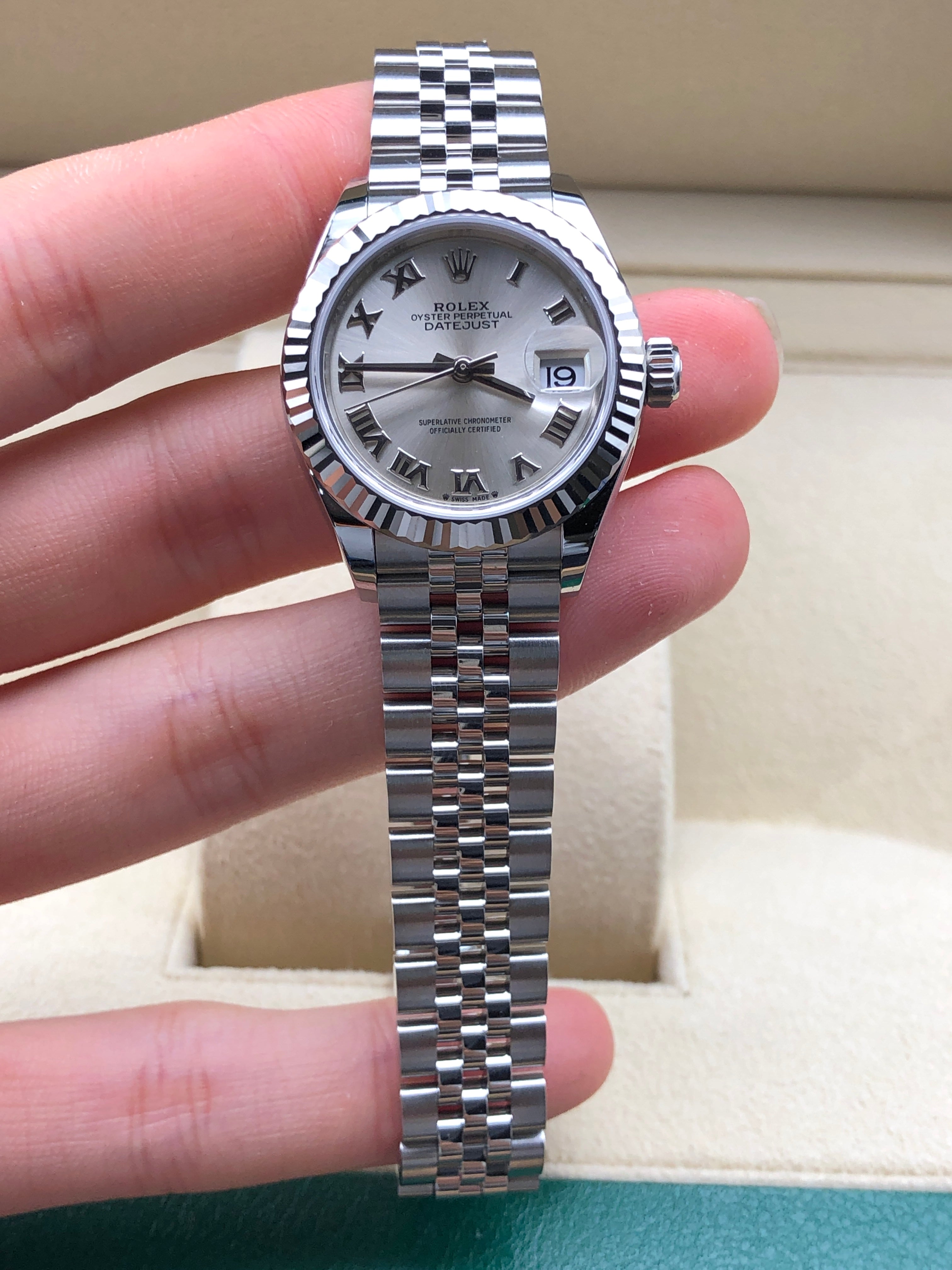 Rolex Lady-Datejust 279174 Silber Roman Jubilee 2025