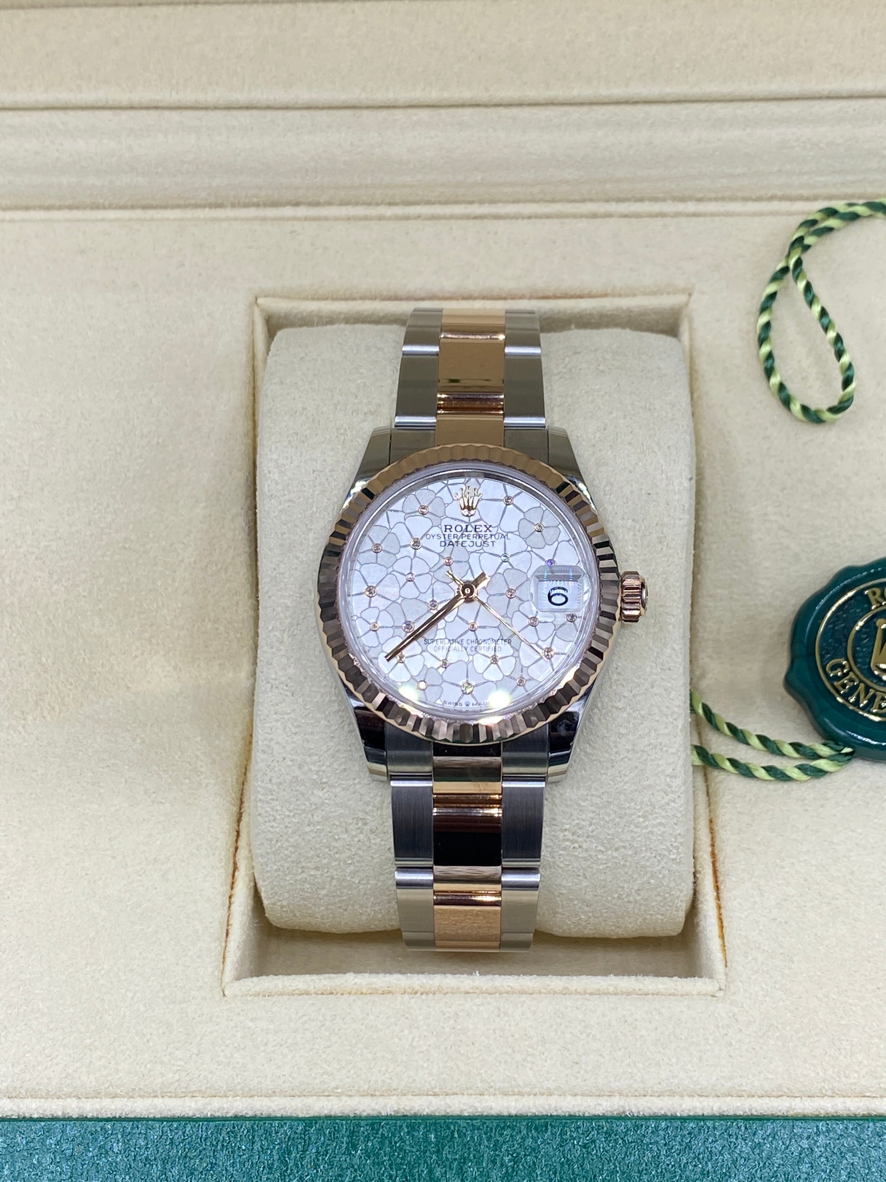 Rolex Datejust 31 278271 Silber Floral Oyster 2024