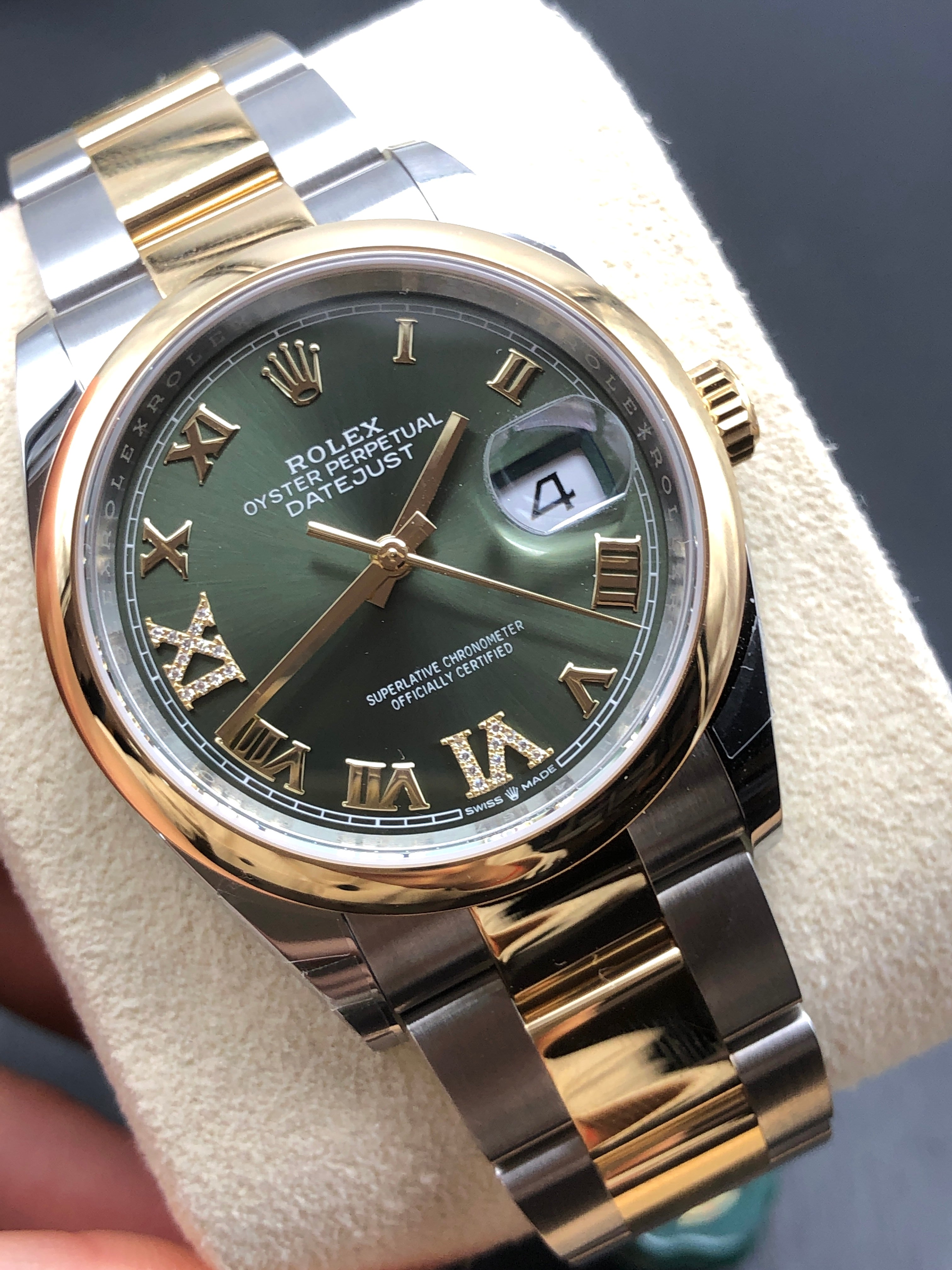 Rolex Datejust 36 126203 Grüne VIIX Oyster 2025