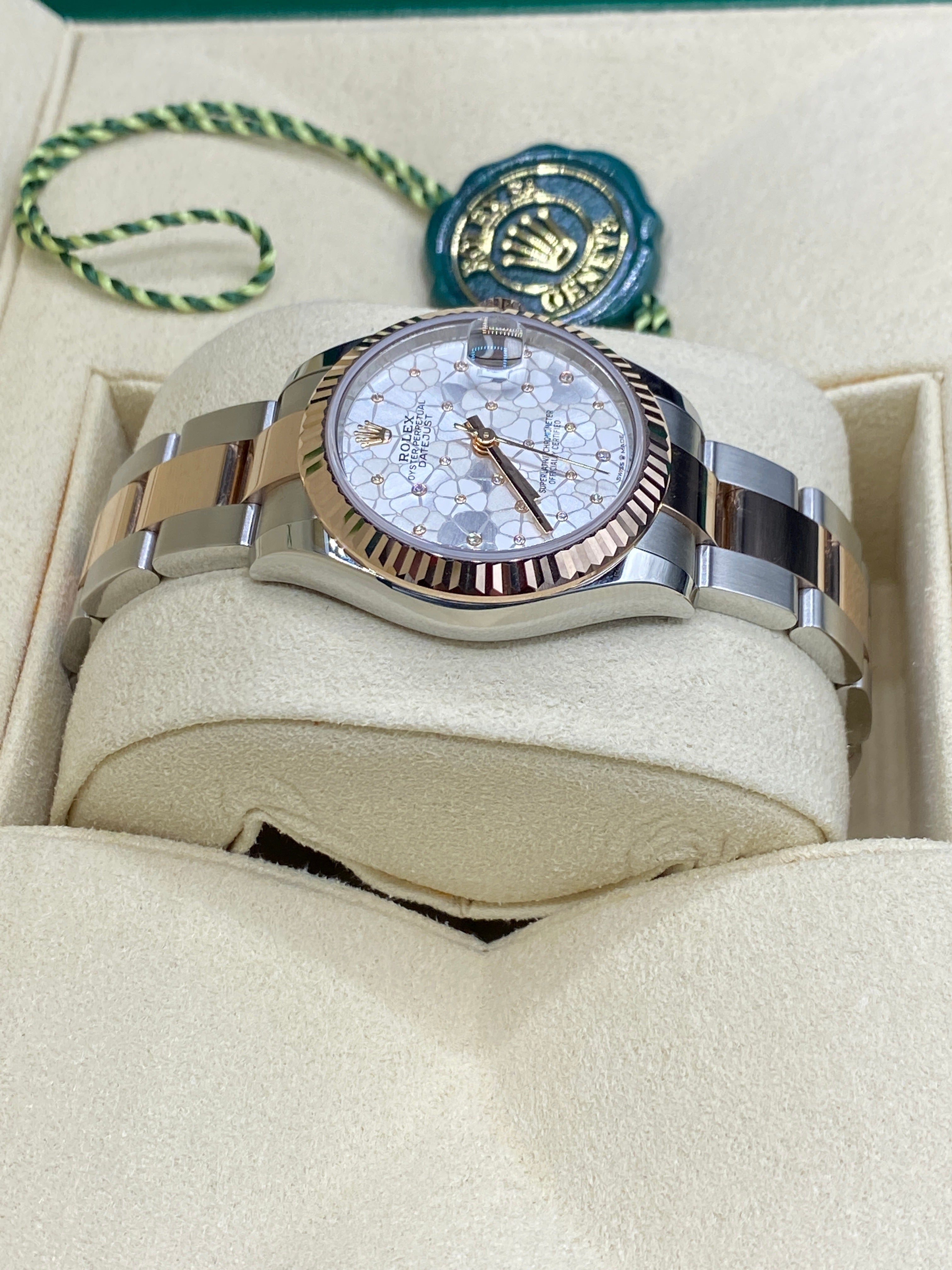 Rolex Datejust 31 278271 Silber Floral Oyster 2024
