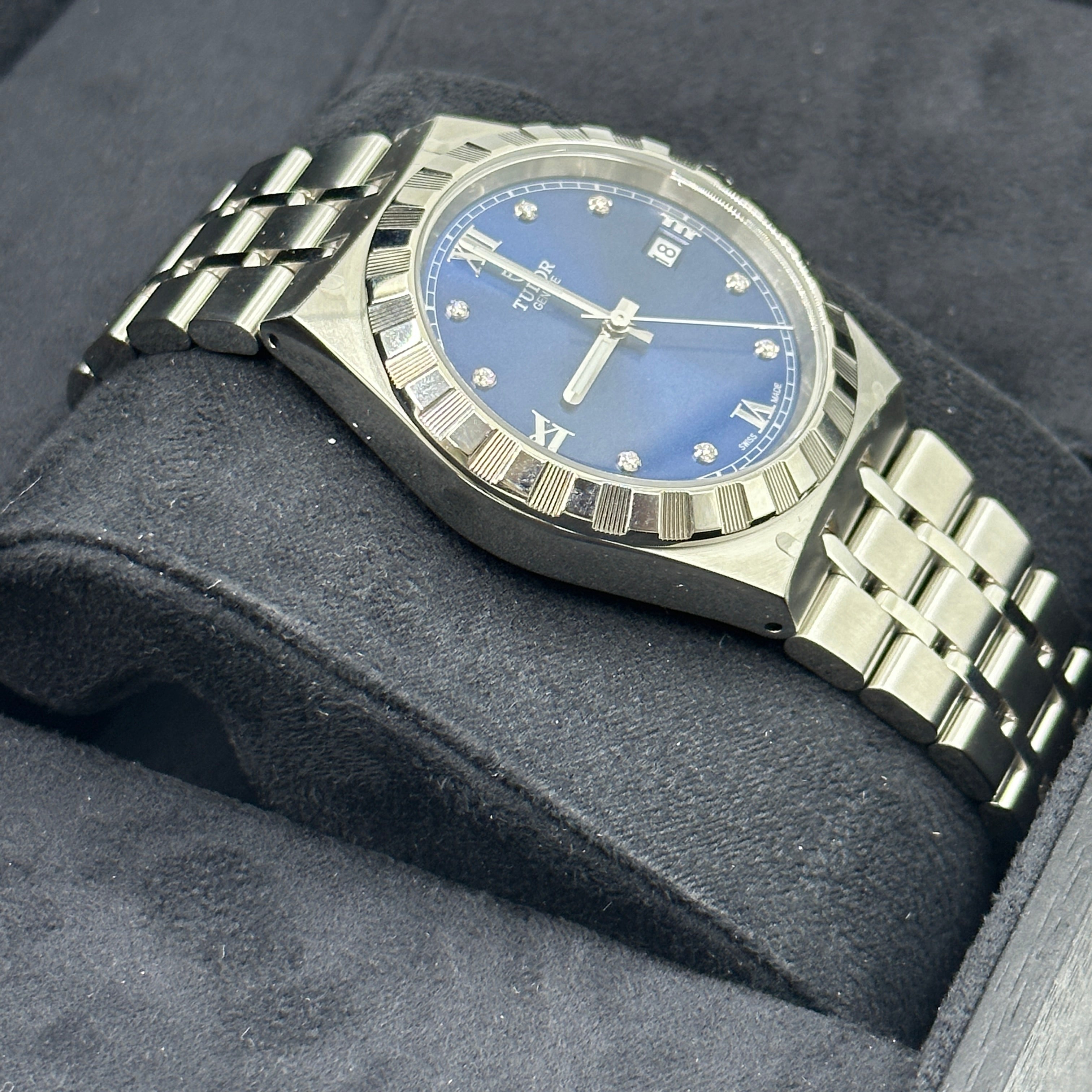 Tudor Tudor Royal 38 mm 28500-0006 Blaue Diamanten Stahl 2024