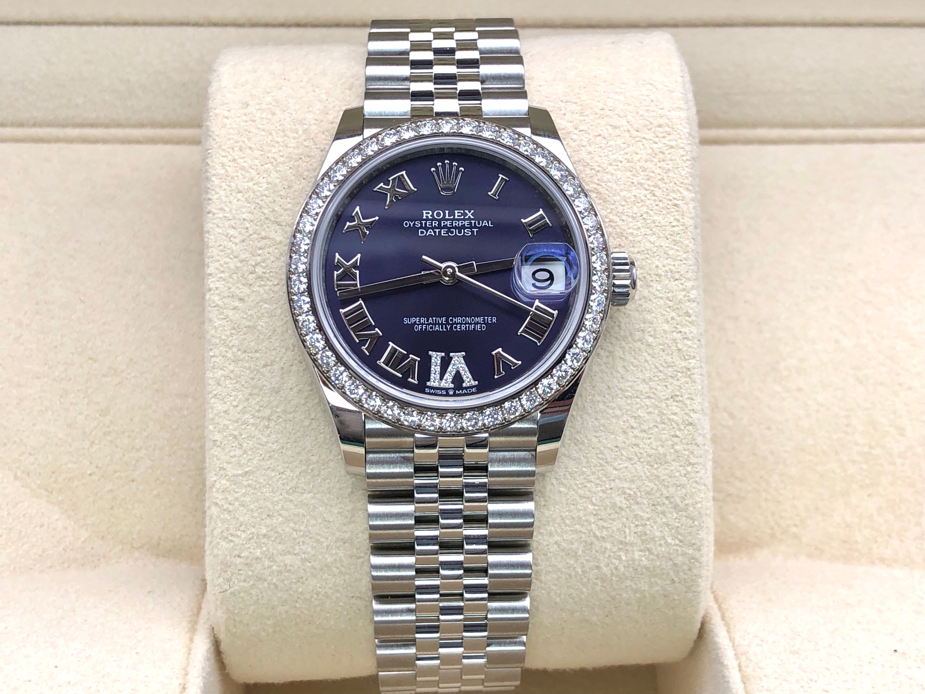 Rolex Datejust 31 278384RBR Purple Roman VI Jubilee